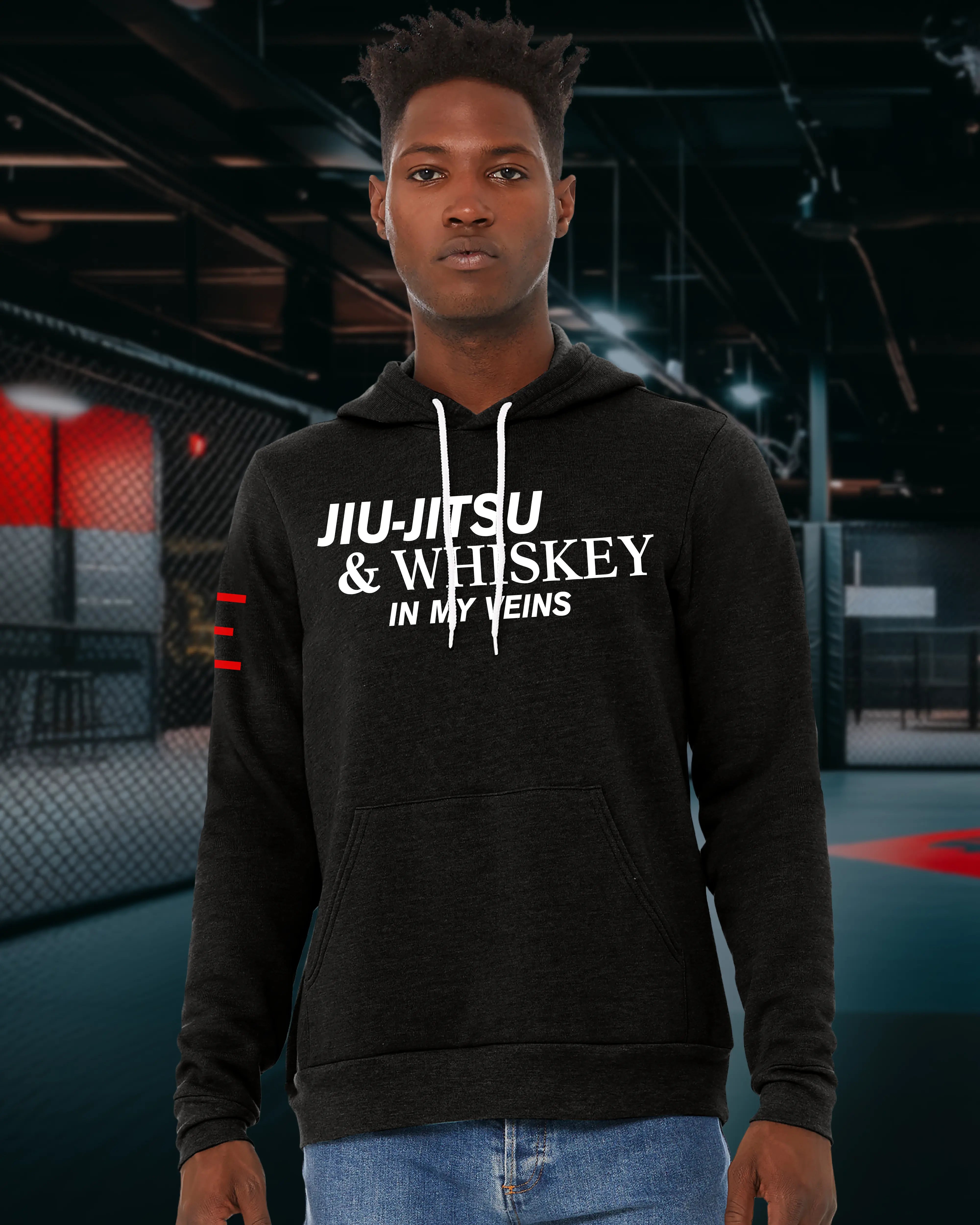 Jiu-Jitsu & Whiskey Fleece Lightweight Hoodie – Bold BJJ Lifestyle Apparel 