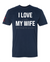 "I LOVE MY WIFE" Hidden Message Jiu-Jitsu Funny T-Shirt