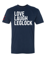 Love, Laugh, Leglock - BJJ Funny Meme Premium T-Shirt