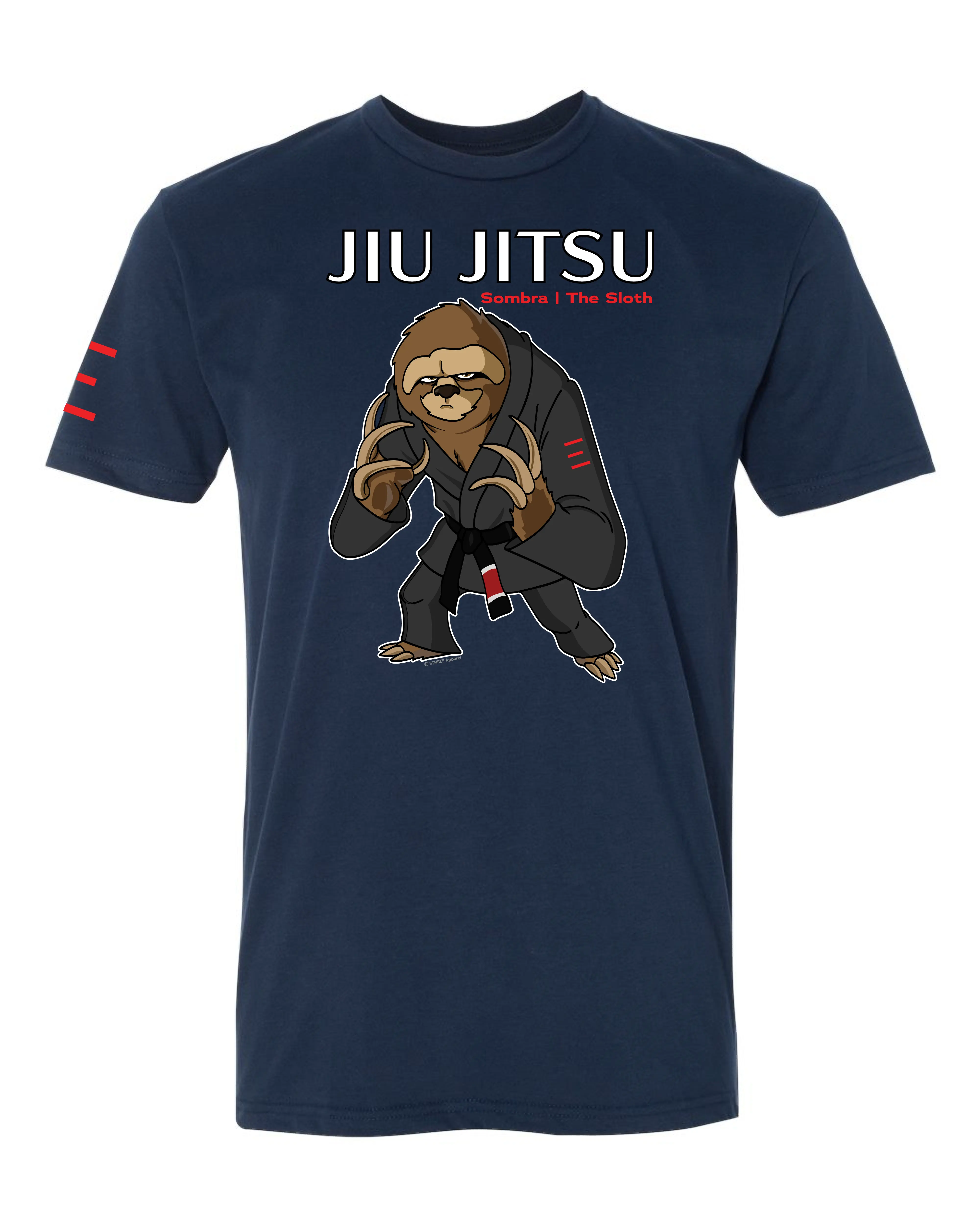 Sombra the Methodical Sloth – Adult BJJ Premium T-shirt 