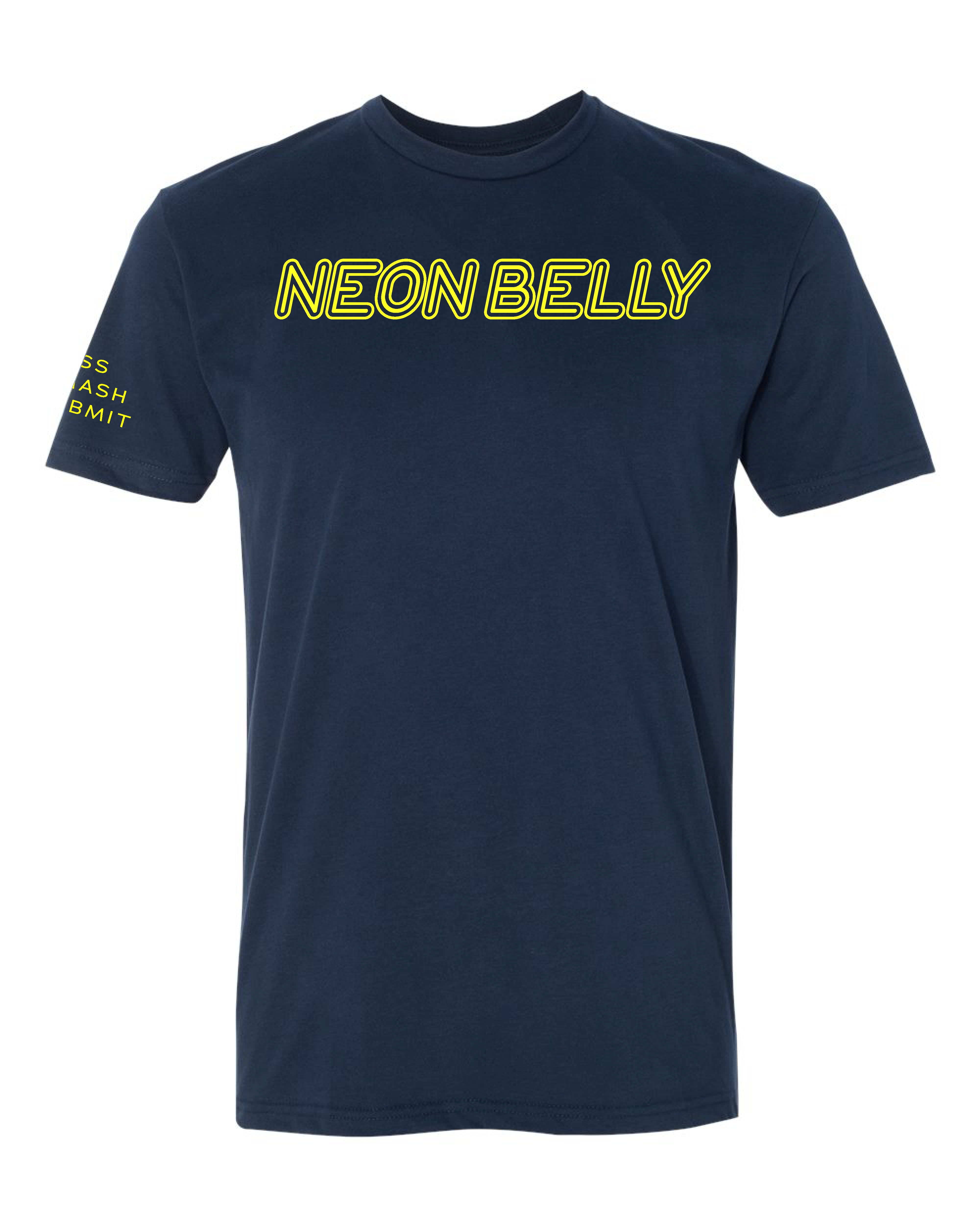 NEON BELLY V3 (Knee on Belly) Jiu-Jitsu Shirt - BJJ Funny Premium T-Shirt - 3Three Apparel LLC.