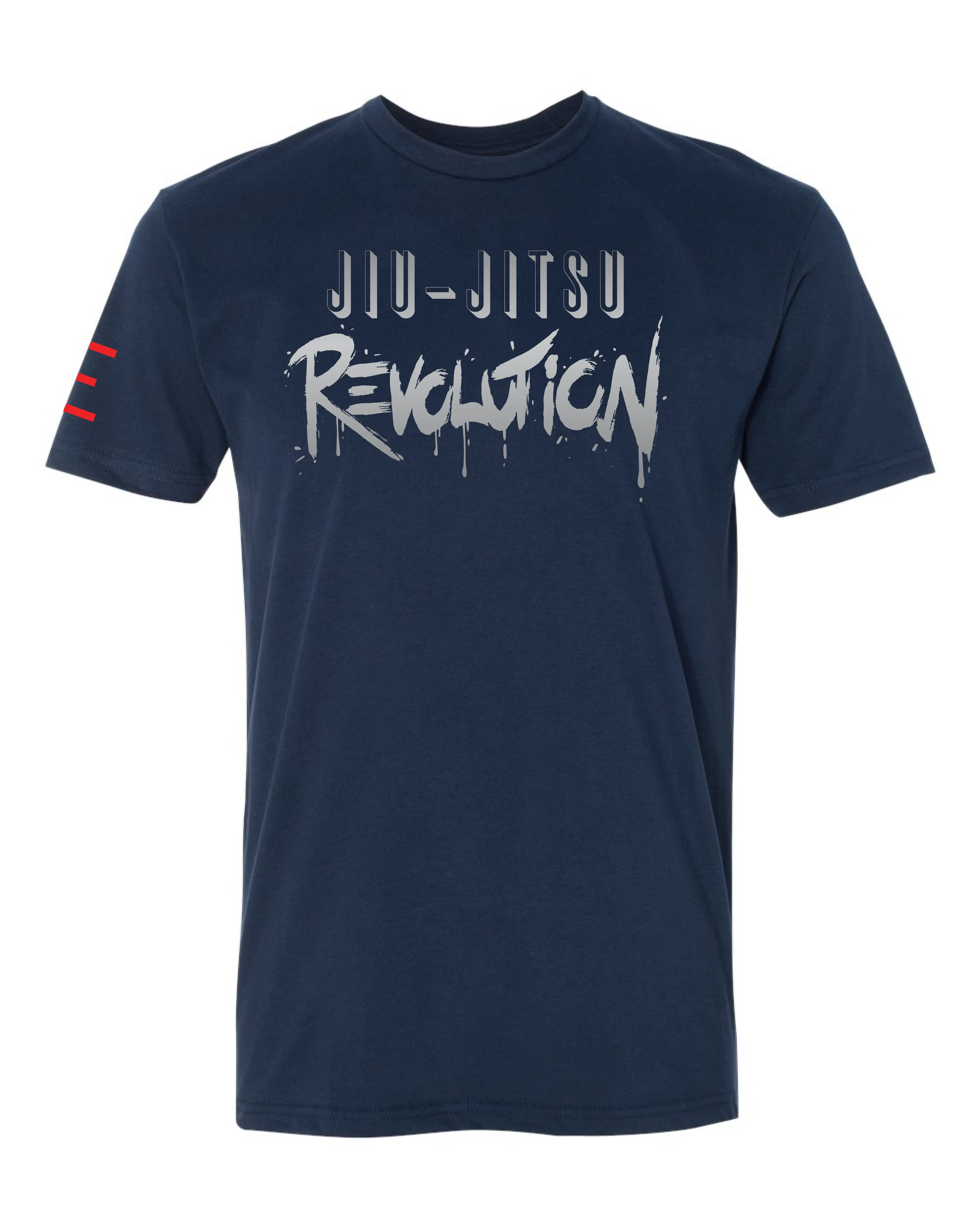 Jiu-Jitsu Revolution T-Shirt – Matte Silver Print, Ultra-Soft & Lightweight - 3Three Apparel LLC.
