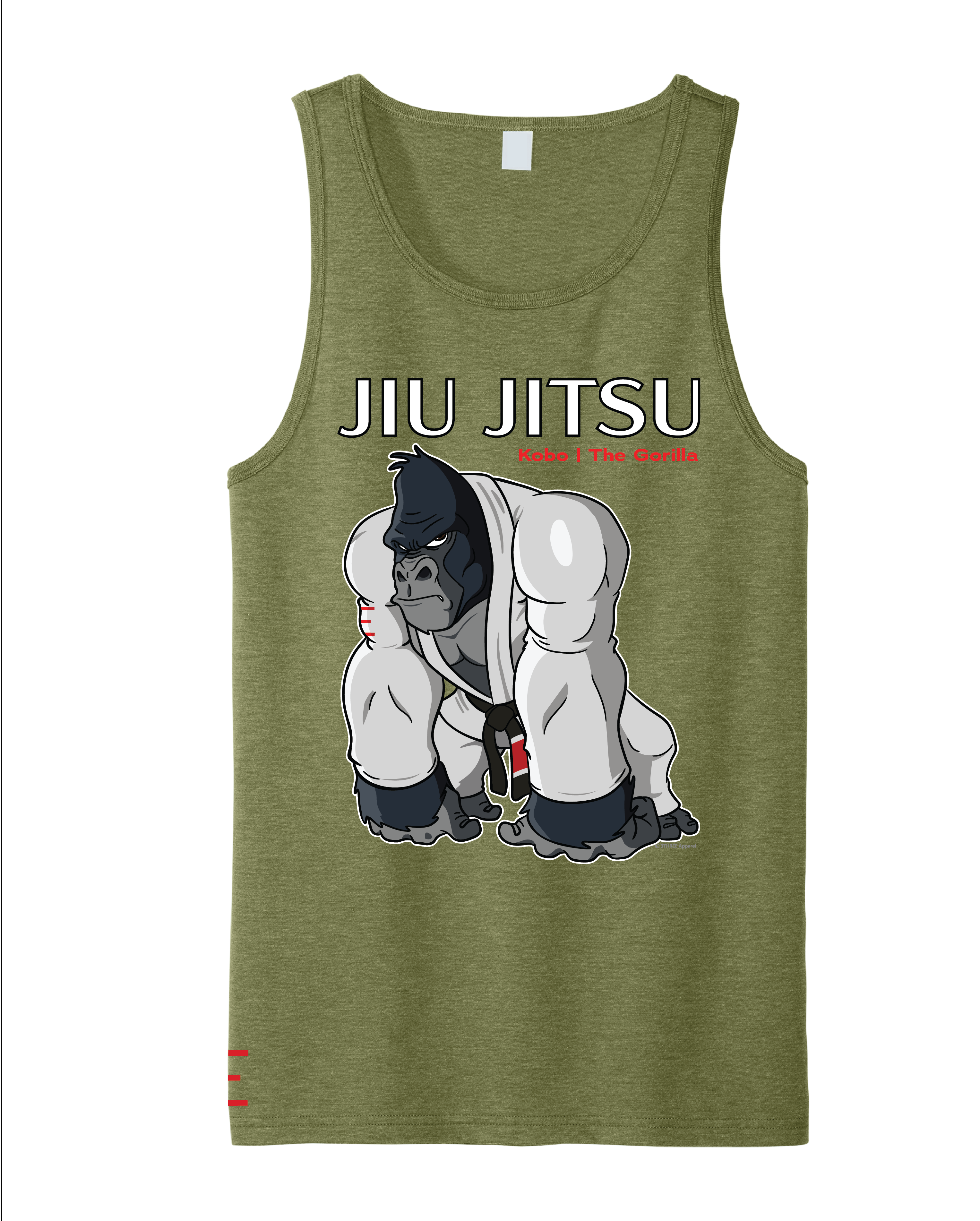 Kobo the Gorilla Jiu-Jitsu Tank Top – BJJ Animals Series Power Game Shirt