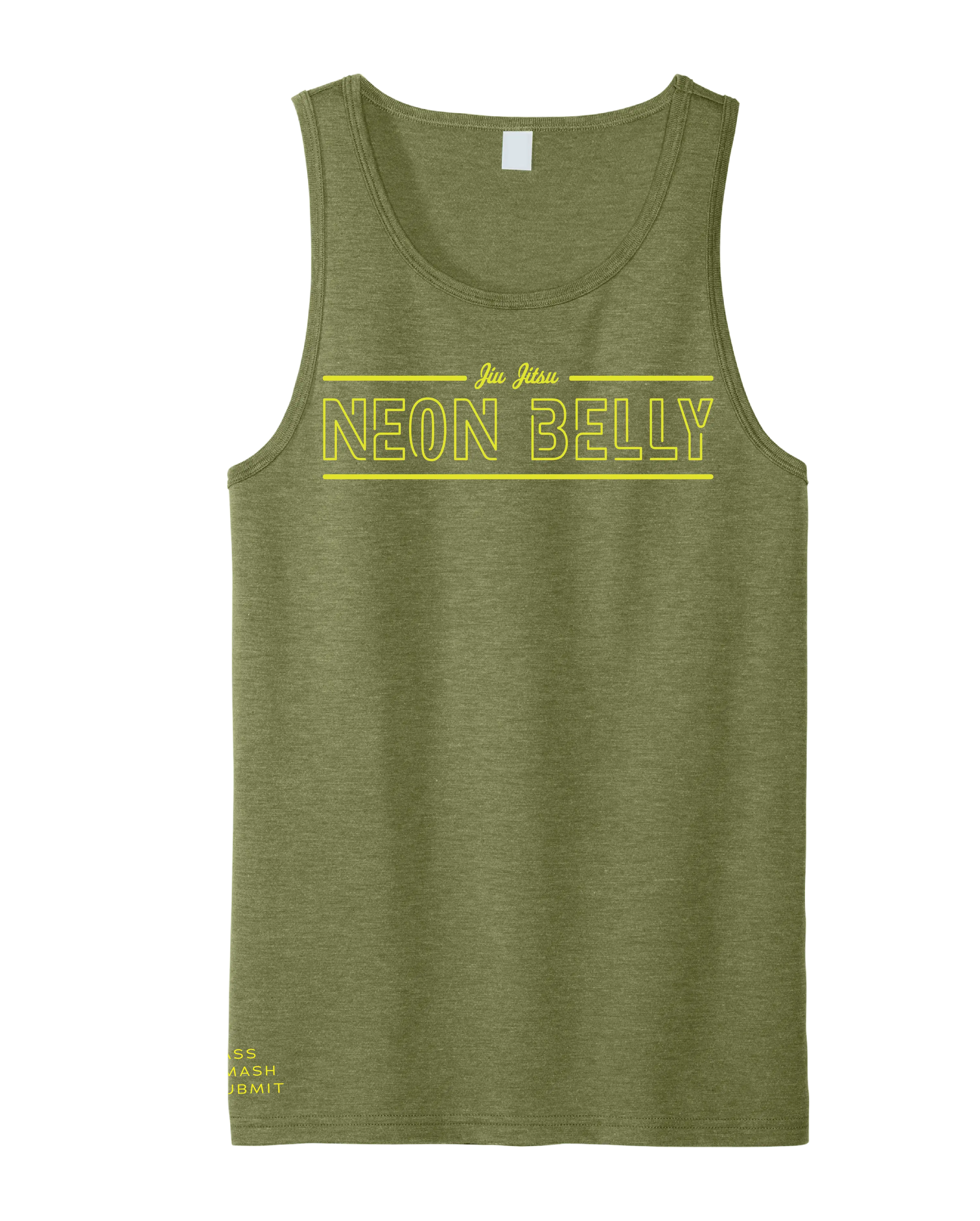 Neon Belly Jiu-Jitsu Tank Top V2 – Vintage Fightwear BJJ Pressure Shirt - 3Three Apparel LLC.