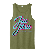 Roll Recover Repeat Jiu-Jitsu Tank Top – Retro 80s Miami Style BJJ Tank 