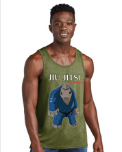 Kai the Hippo Jiu-Jitsu Tank Top – BJJ Animals Series Pressure Game Shirt