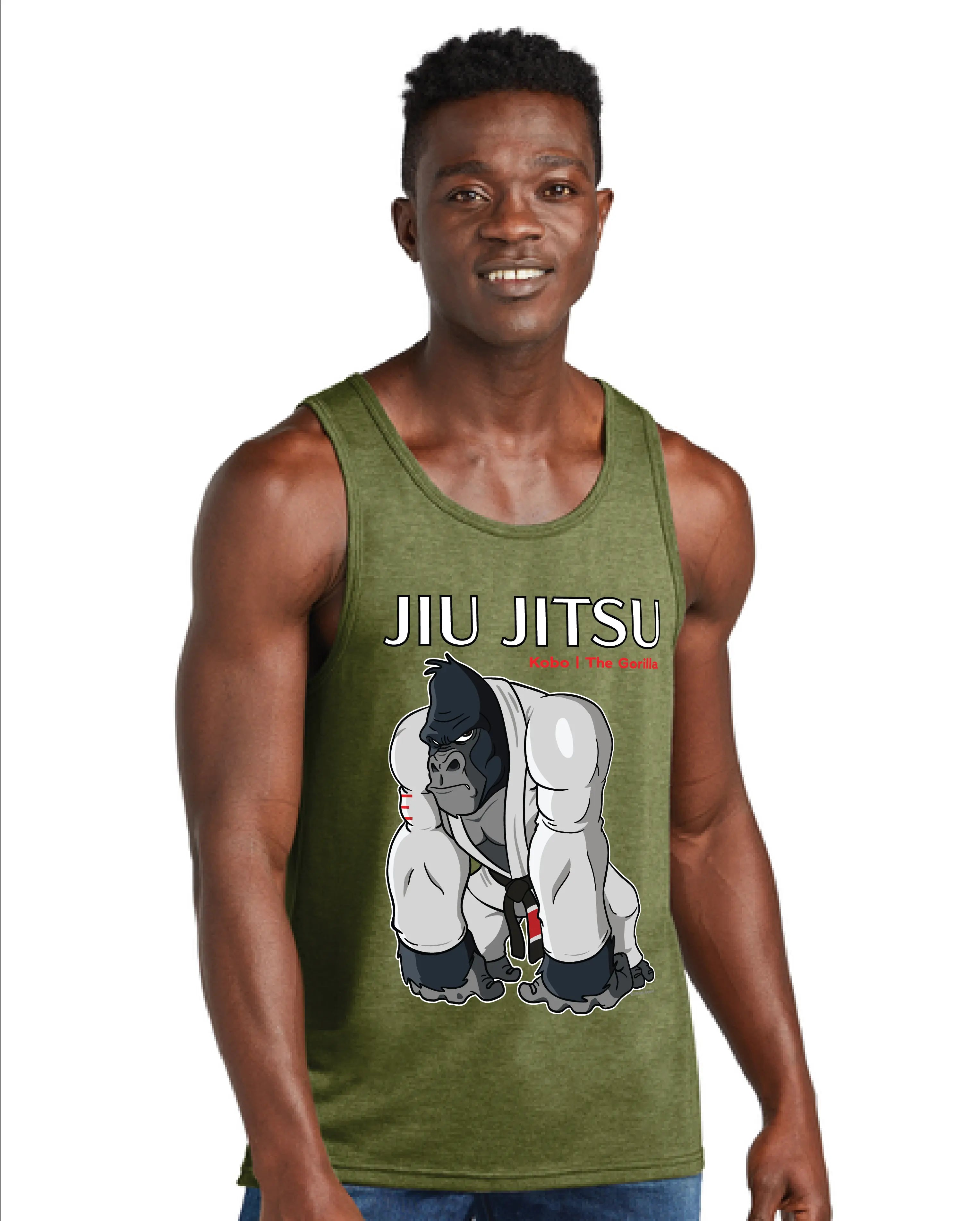 Kobo the Gorilla Jiu-Jitsu Tank Top – BJJ Animals Series Power Game Shirt 