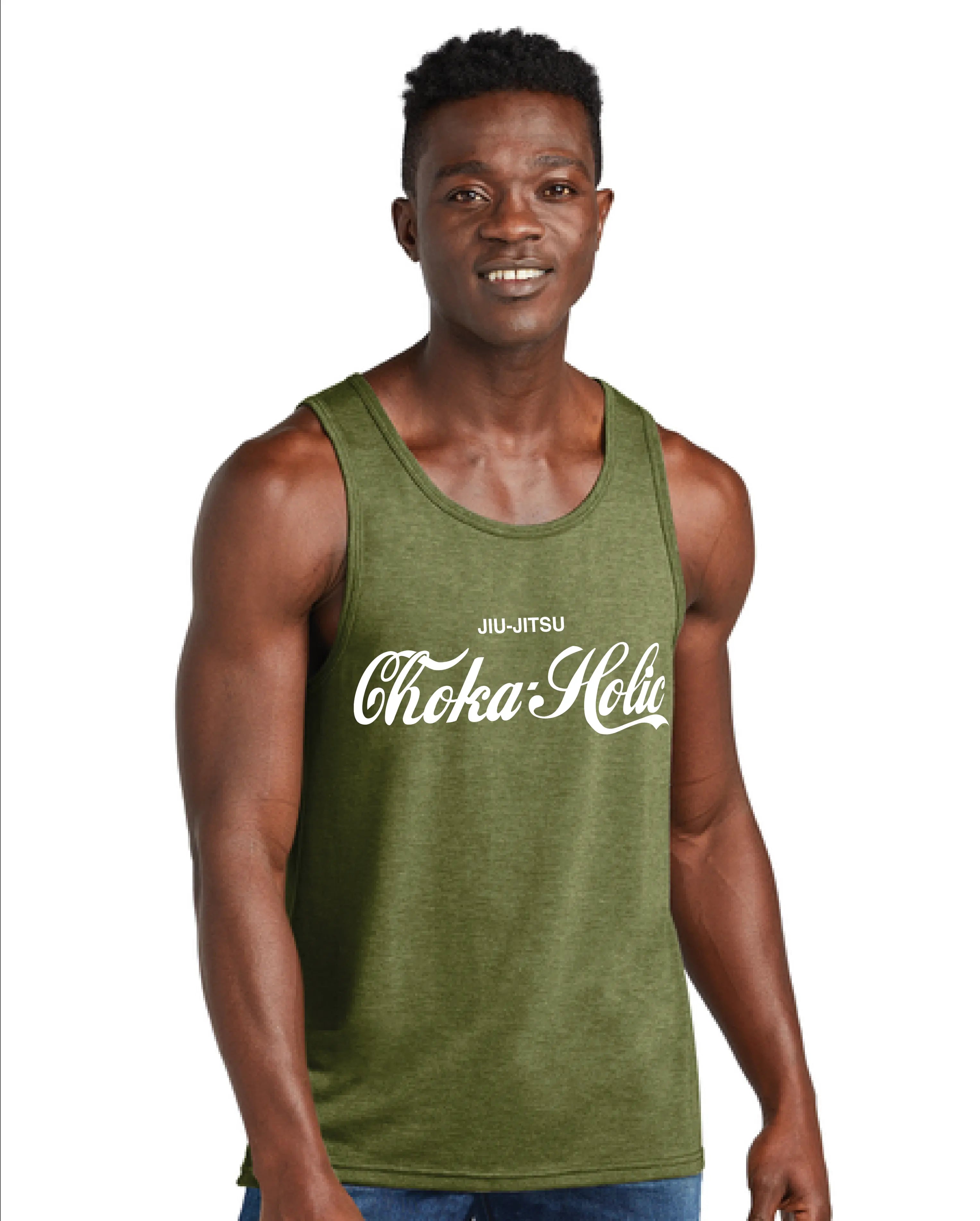 Choka-Holic Jiu-Jitsu Tank Top – Funny BJJ Parody Shirt 