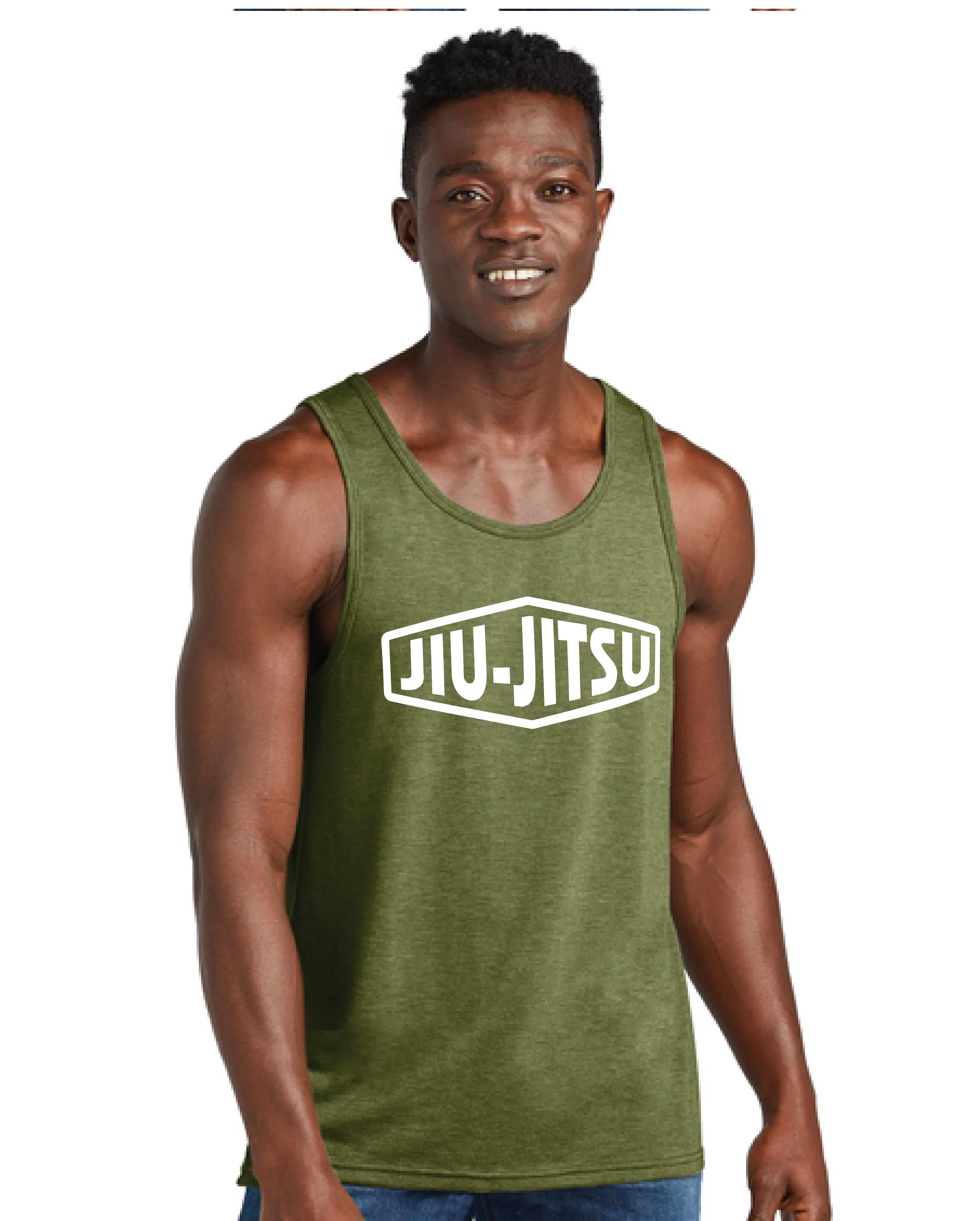 Jiu-Jitsu Badge Logo Tank Top – Clean & Bold BJJ Lifestyle Shirt 