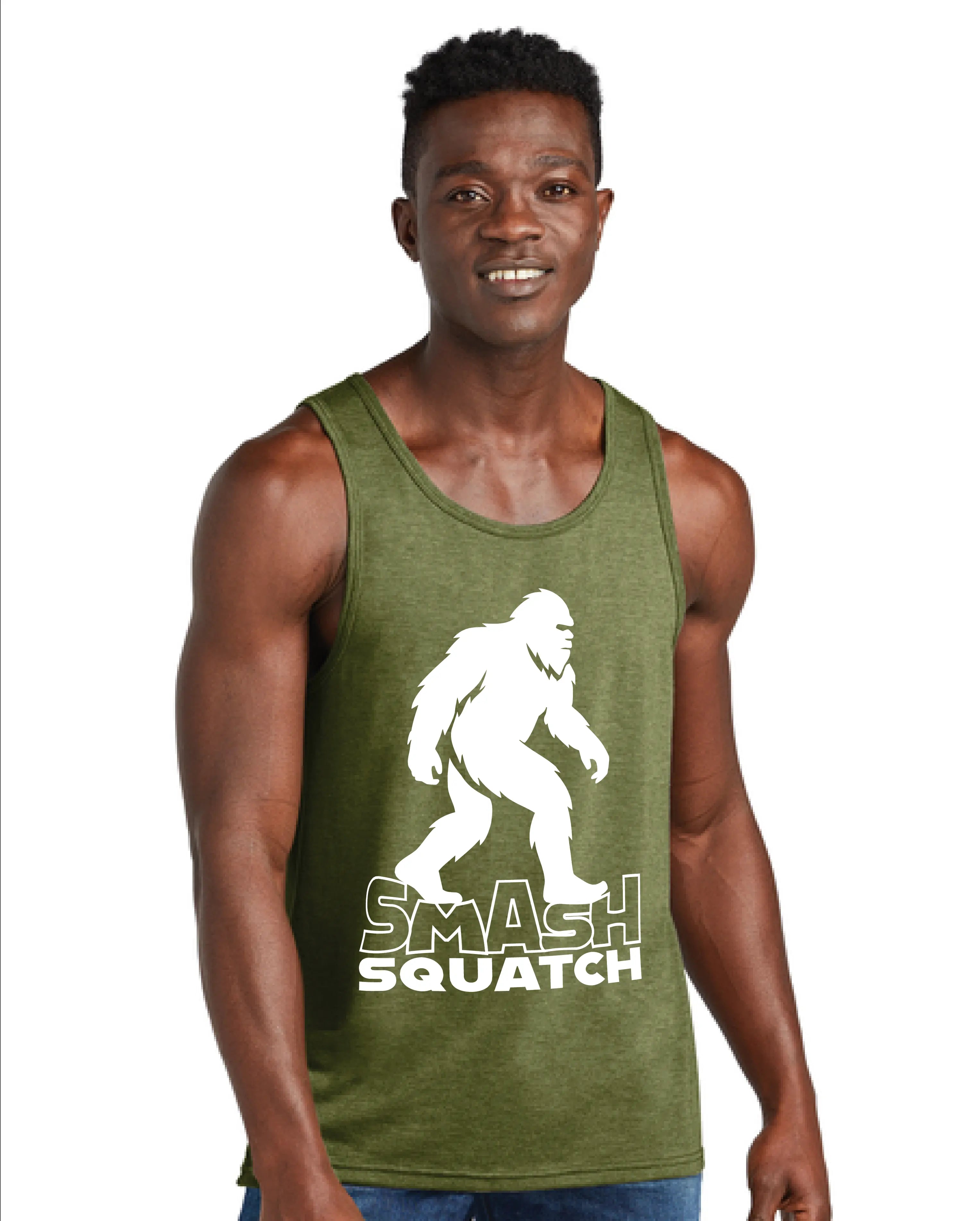 Smash Squatch Bigfoot Jiu-Jitsu Tank Top – Funny BJJ Sasquatch Shirt for Grapplers 
