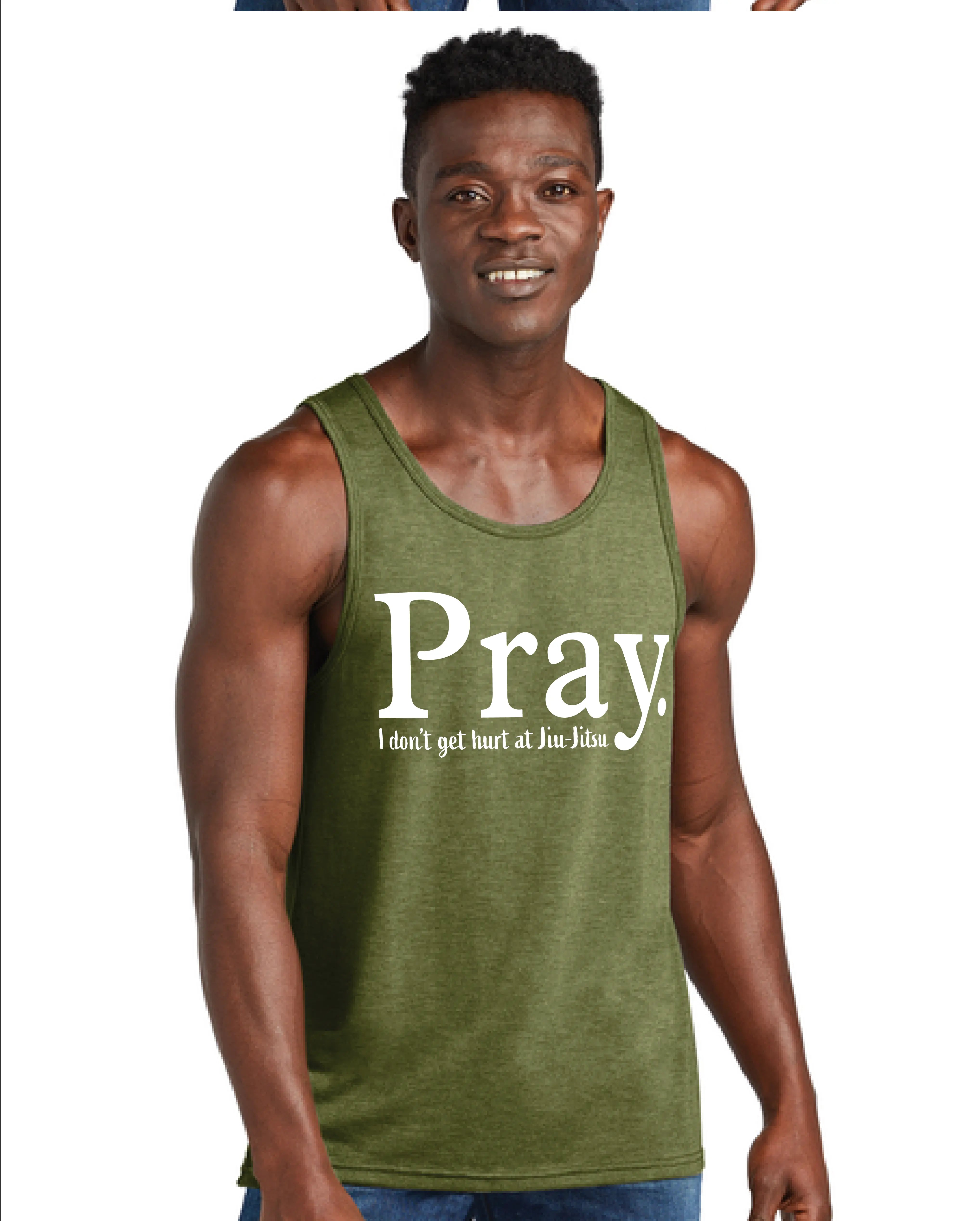 Pray Jiu-Jitsu Tank Top – Funny BJJ Sleeveless Shirt for Grapplers 