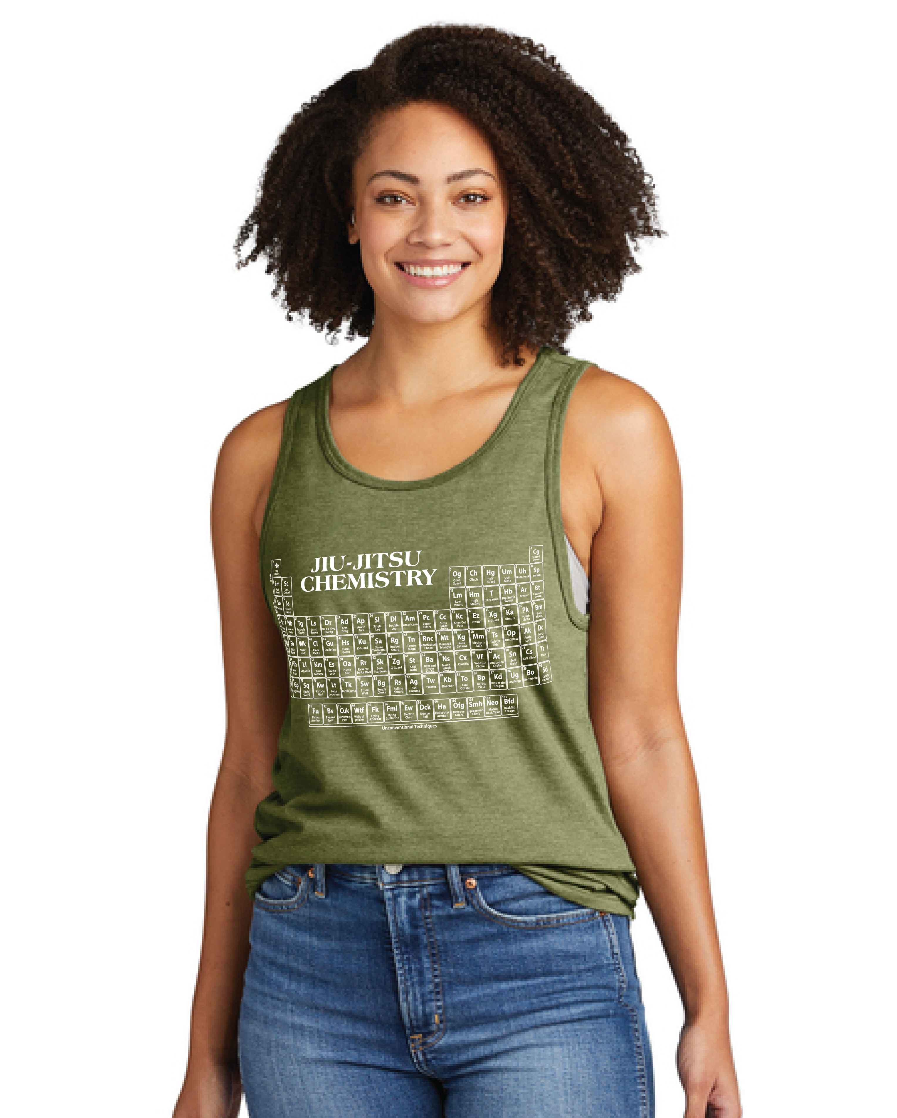 Jiu-Jitsu Chemistry Tank Top – BJJ Techniques & Periodic Table Shirt