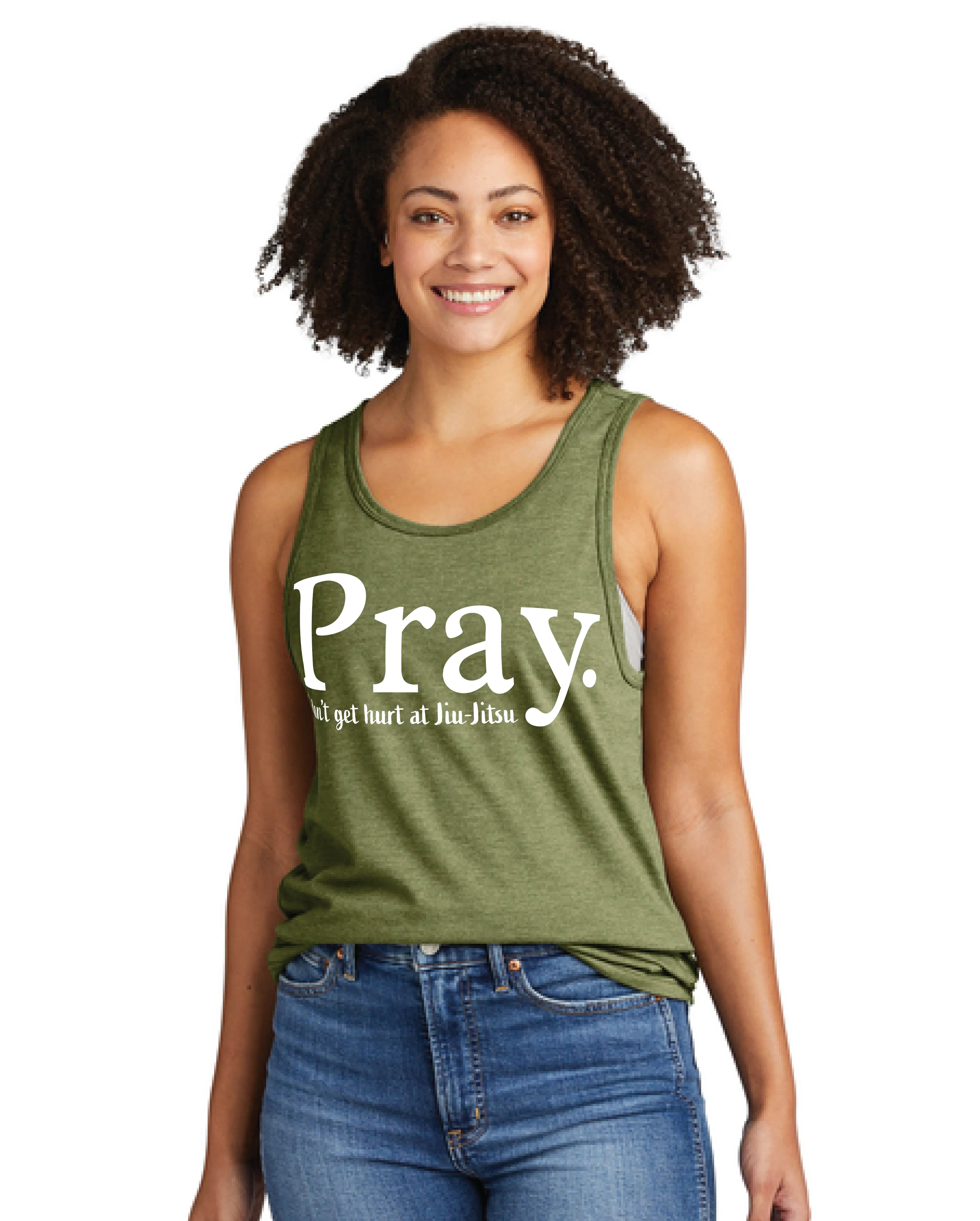 Pray Jiu-Jitsu Tank Top – Funny BJJ Sleeveless Shirt for Grapplers 