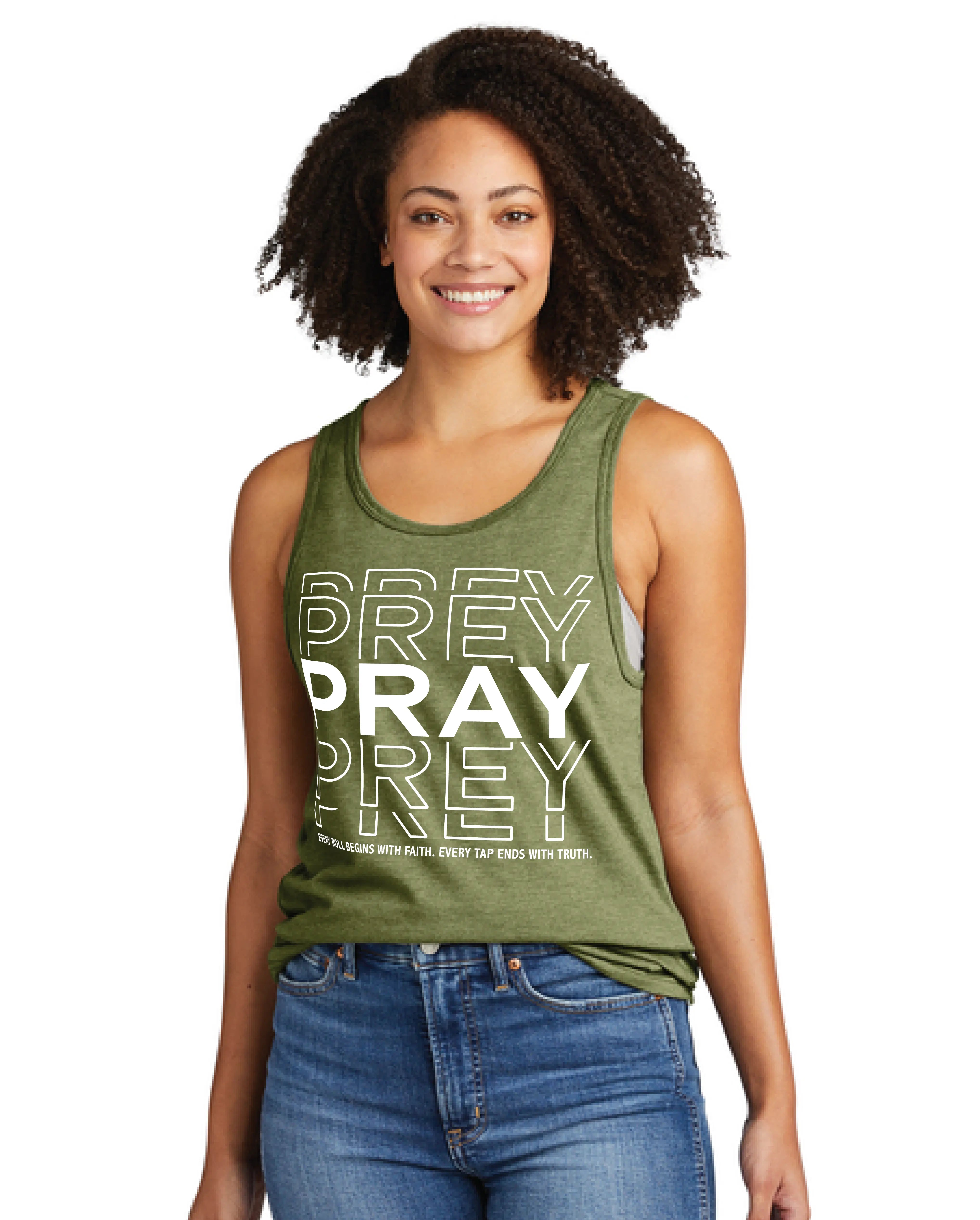 Pray vs Prey Jiu-Jitsu Tank Top – Faith and Fight BJJ Grappling Shirt for Training and Open Mat 