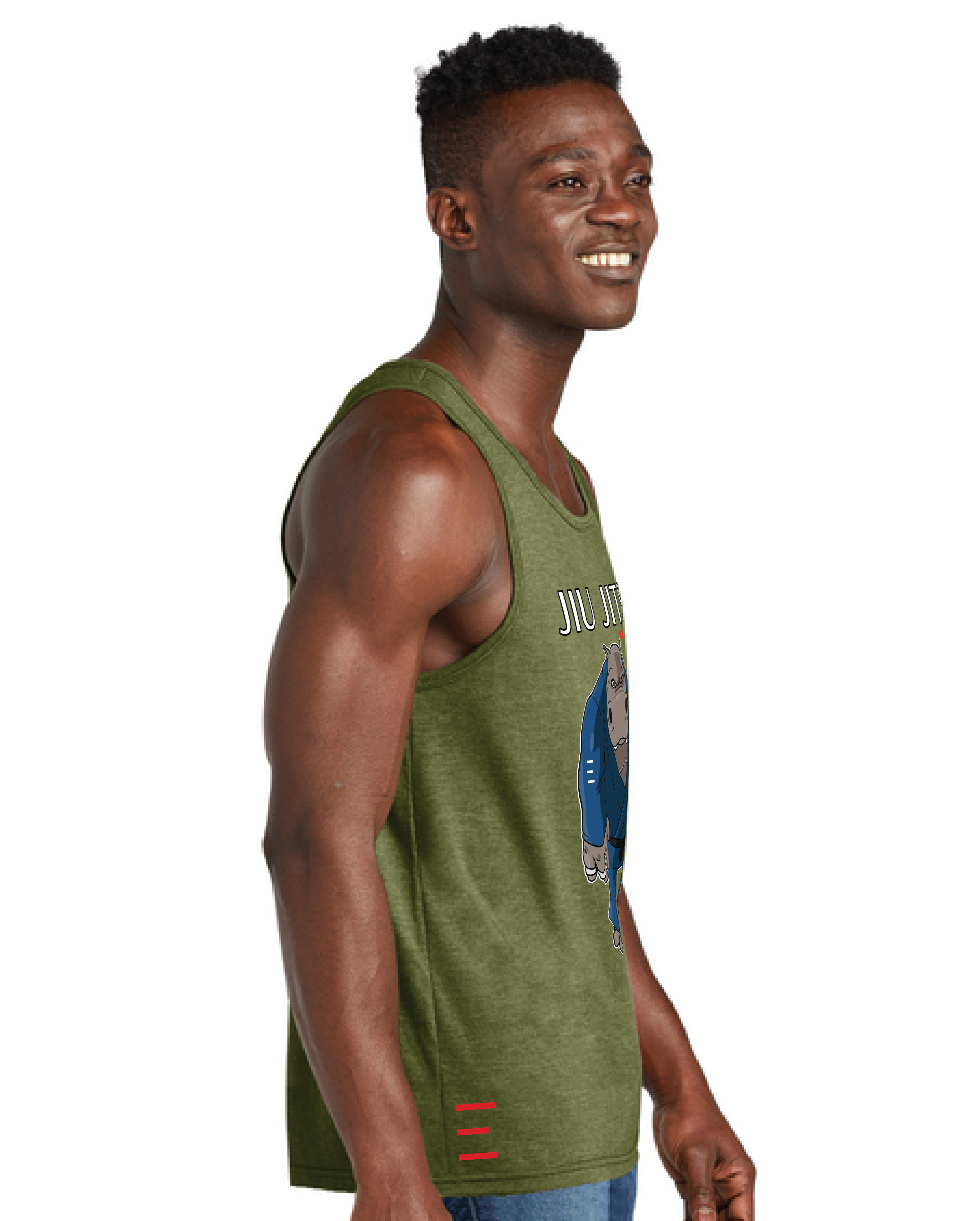 Kai the Hippo Jiu-Jitsu Tank Top – BJJ Animals Series Pressure Game Shirt