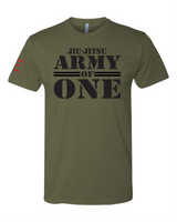 Jiu-Jitsu Army of One - Tough Mind, Spirit, and Will. Your Journey is only Yours - Premium T-Shirt - JiuJitsu