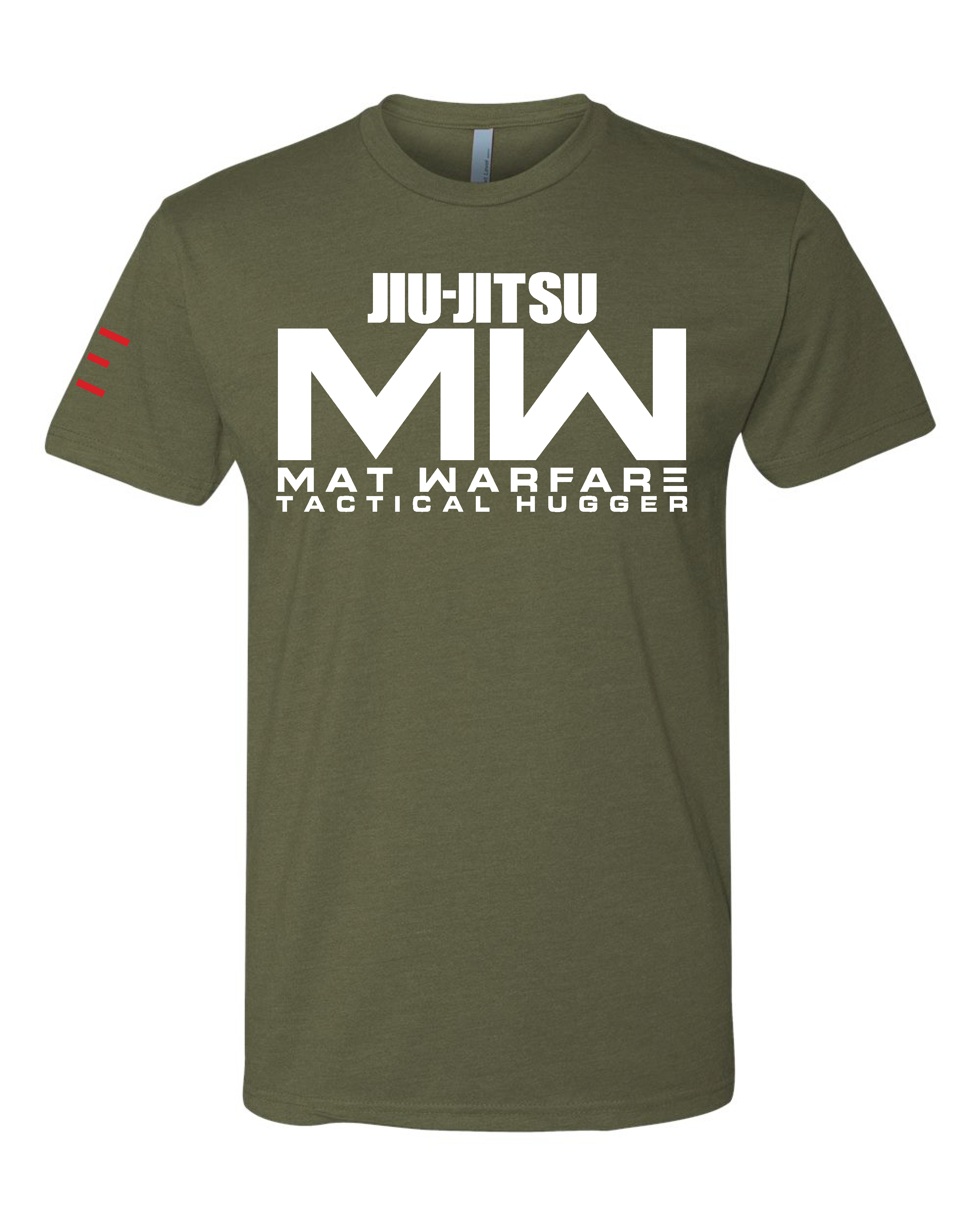 Jiu-Jitsu MW Tactical Hugger Tee - Mat Warfare Parody funny shirt 