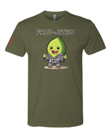 Frui-Jitsu Avocado Wearing a Gi Cartoon Shirt - Funny Cute Avocado