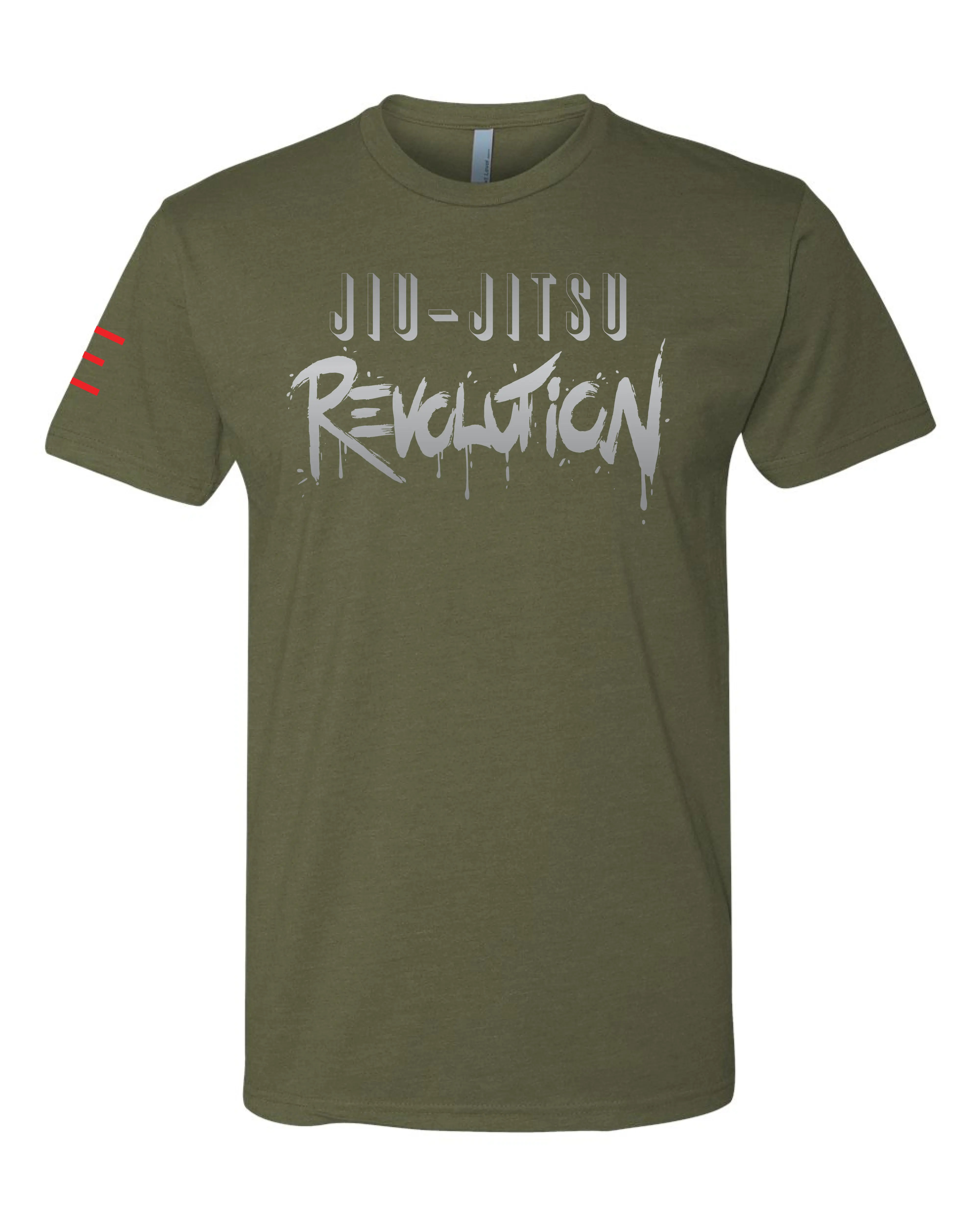 Jiu-Jitsu Revolution T-Shirt – Matte Silver Print, Ultra-Soft & Lightweight - 3Three Apparel LLC.
