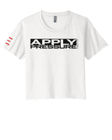 Apply Pressure Jiu-Jitsu Women's Crop Top - Technique Motivational BJJ Apparel