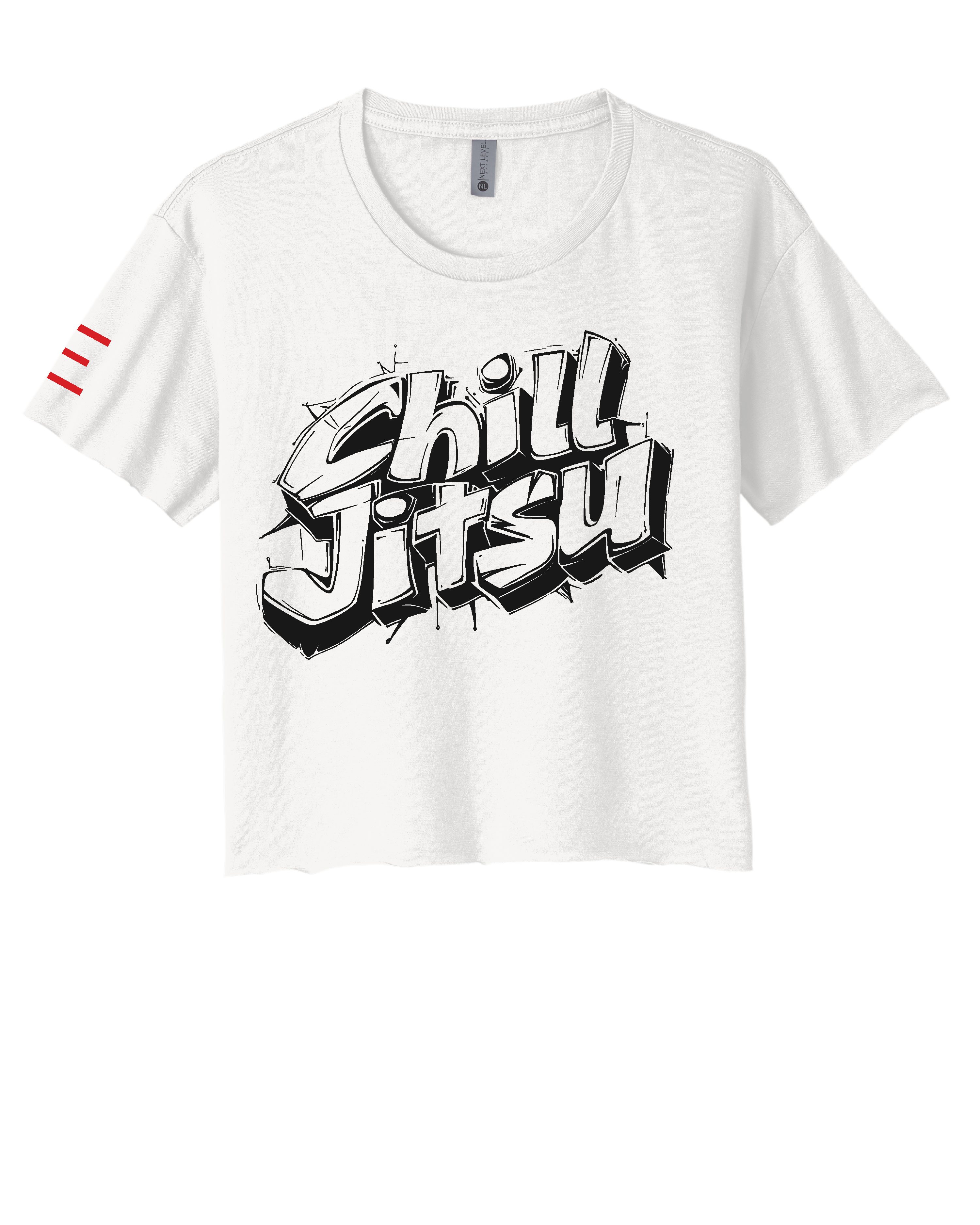 "Chill Jitsu" Jiu-Jitsu Women's Crop Top - 3Three Apparel LLC.