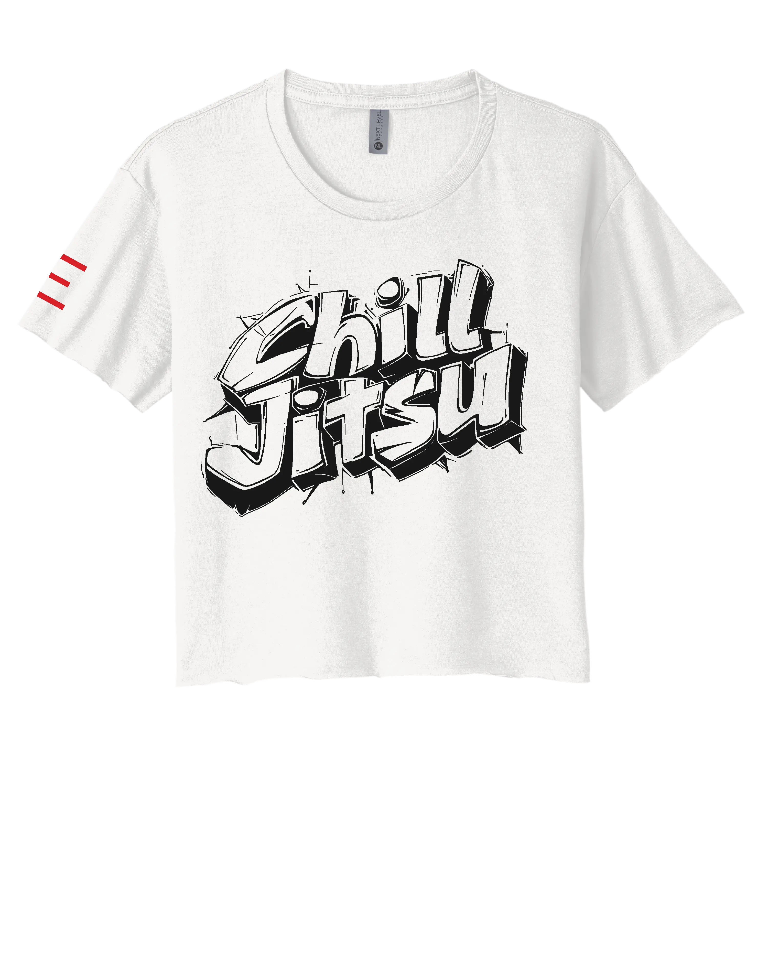 "Chill Jitsu" Jiu-Jitsu Women's Crop Top - 3Three Apparel LLC.
