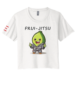 Meet the Frui-Jitsu Avocado Women's Crop Top - Fun Meets Fierce! 🥑