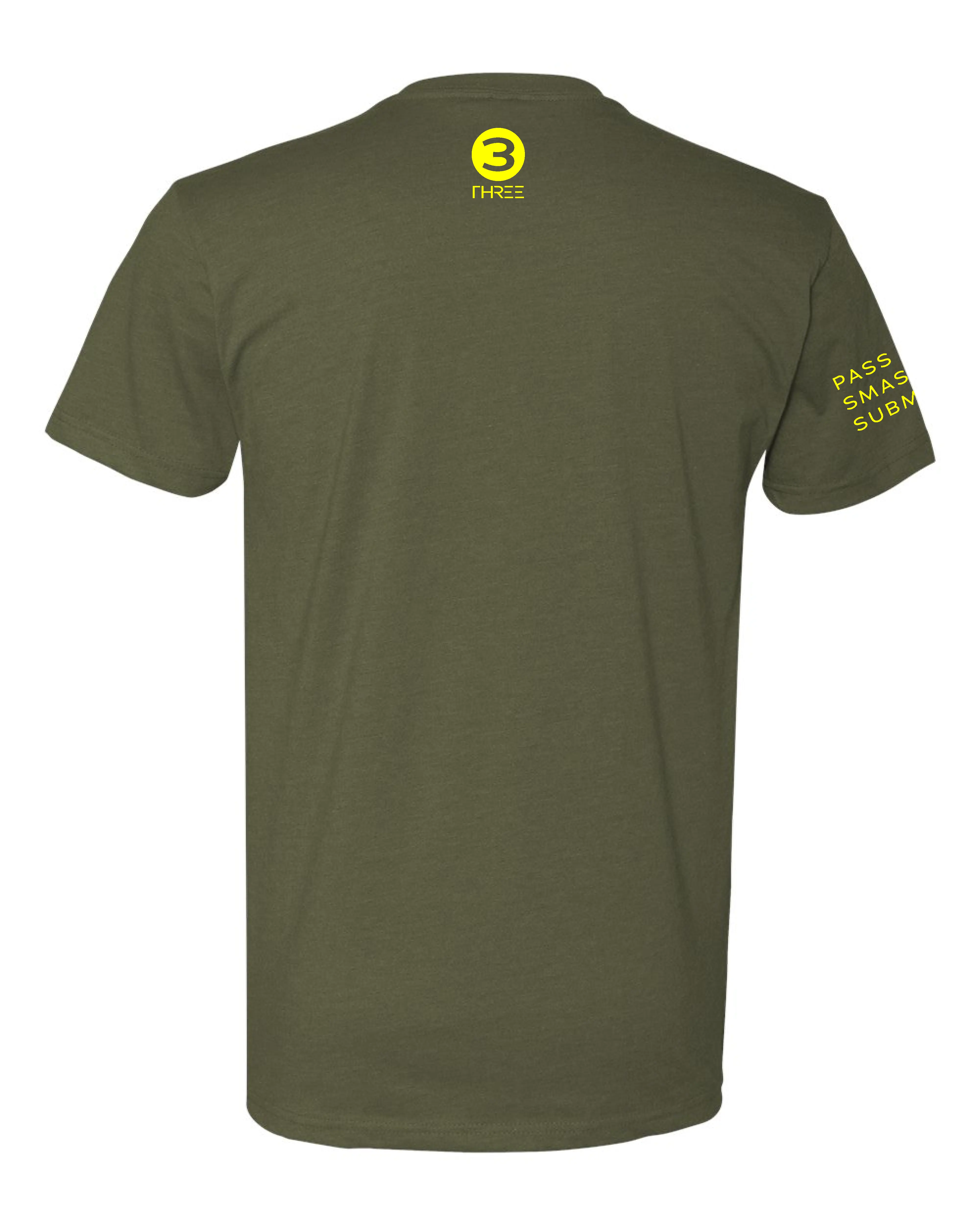 NEON BELLY V2 (Knee on Belly) Jiu-Jitsu Shirt - BJJ Funny Meme Premium T-Shirt - 3Three Apparel LLC.