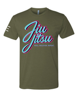 Roll Recover Repeat Jiu-Jitsu T-Shirt – Retro 80s Miami Style BJJ Shirt
