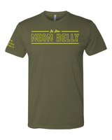 NEON BELLY V2 (Knee on Belly) Jiu-Jitsu Shirt - BJJ Funny Meme Premium T-Shirt