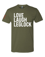Love, Laugh, Leglock - BJJ Funny Meme Premium T-Shirt