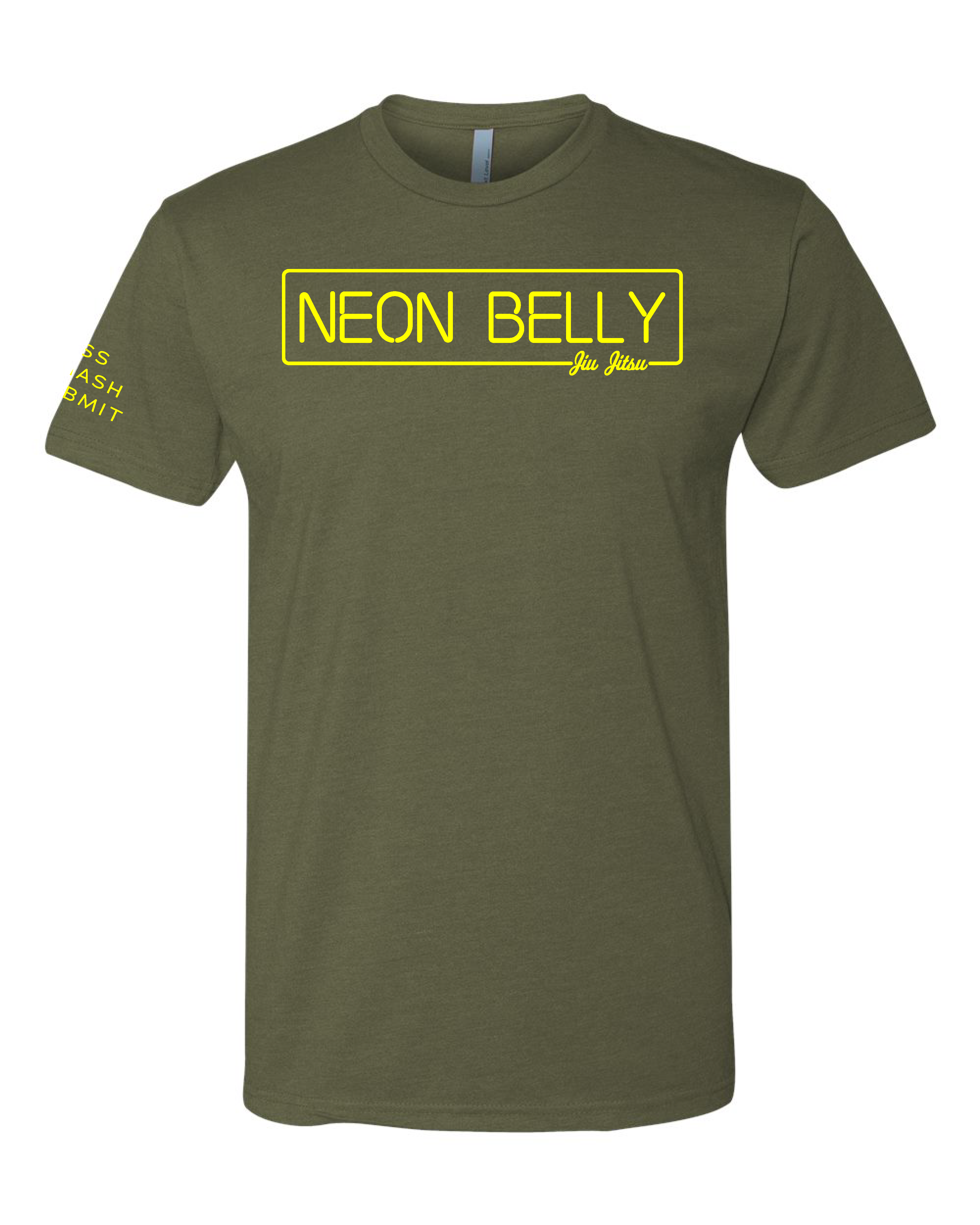 NEON BELLY (Knee on Belly) Jiu-Jitsu Shirt - BJJ Funny Meme Premium T-Shirt 