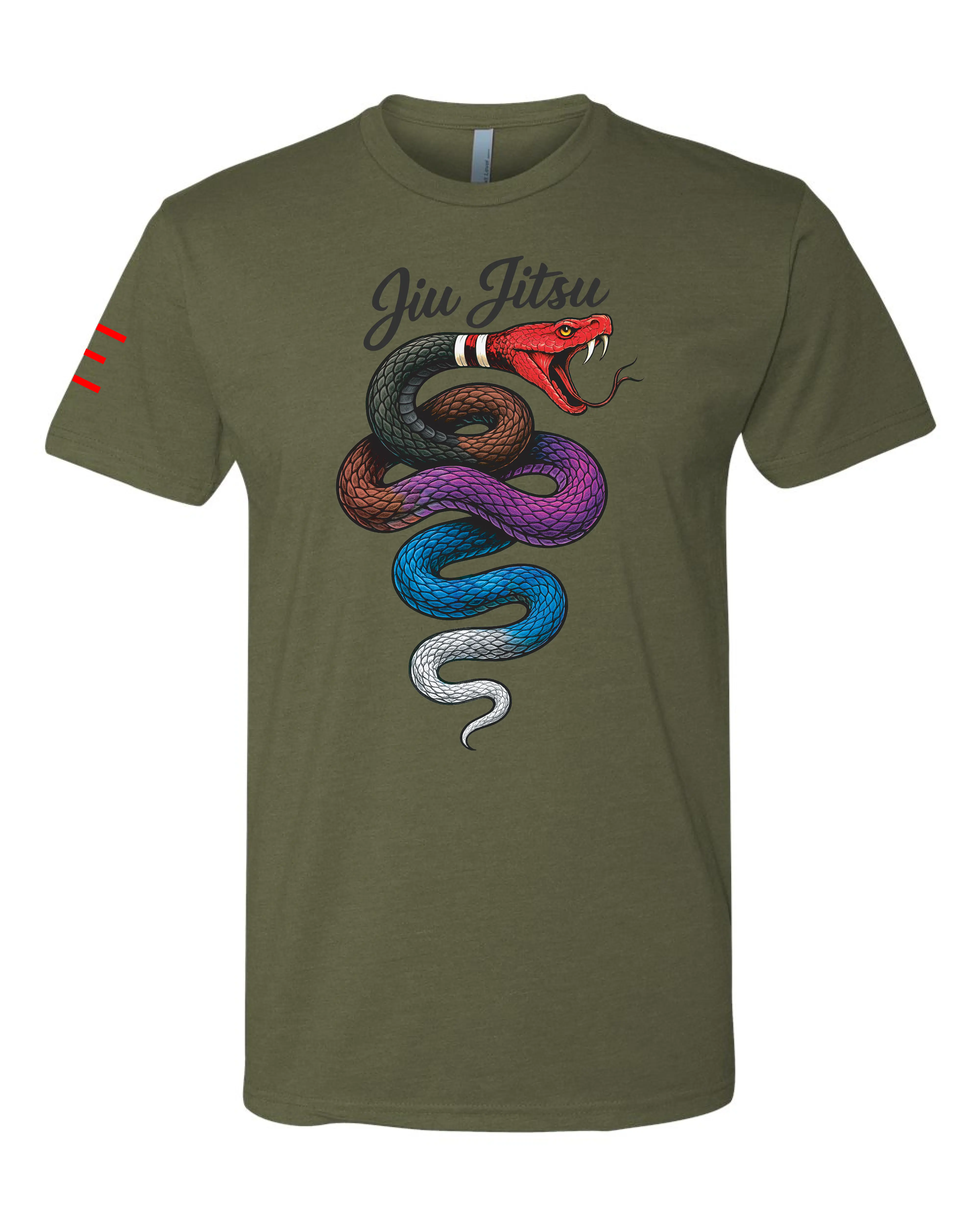 BJJ Belt Snake T-Shirt – Adult BJJ Premium T-shirt 