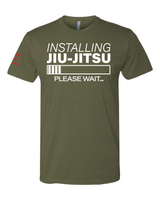 Installing Jiu-Jitsu Status Bar Please Wait - BJJ Funny Meme Premium T-Shirt