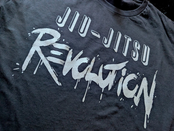 Jiu-Jitsu Revolution T-Shirt – Matte Silver Print, Ultra-Soft & Lightweight - 3Three Apparel LLC.