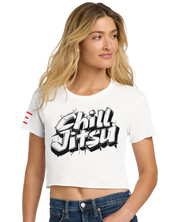 "Chill Jitsu" Jiu-Jitsu Women's Crop Top - 3Three Apparel LLC.