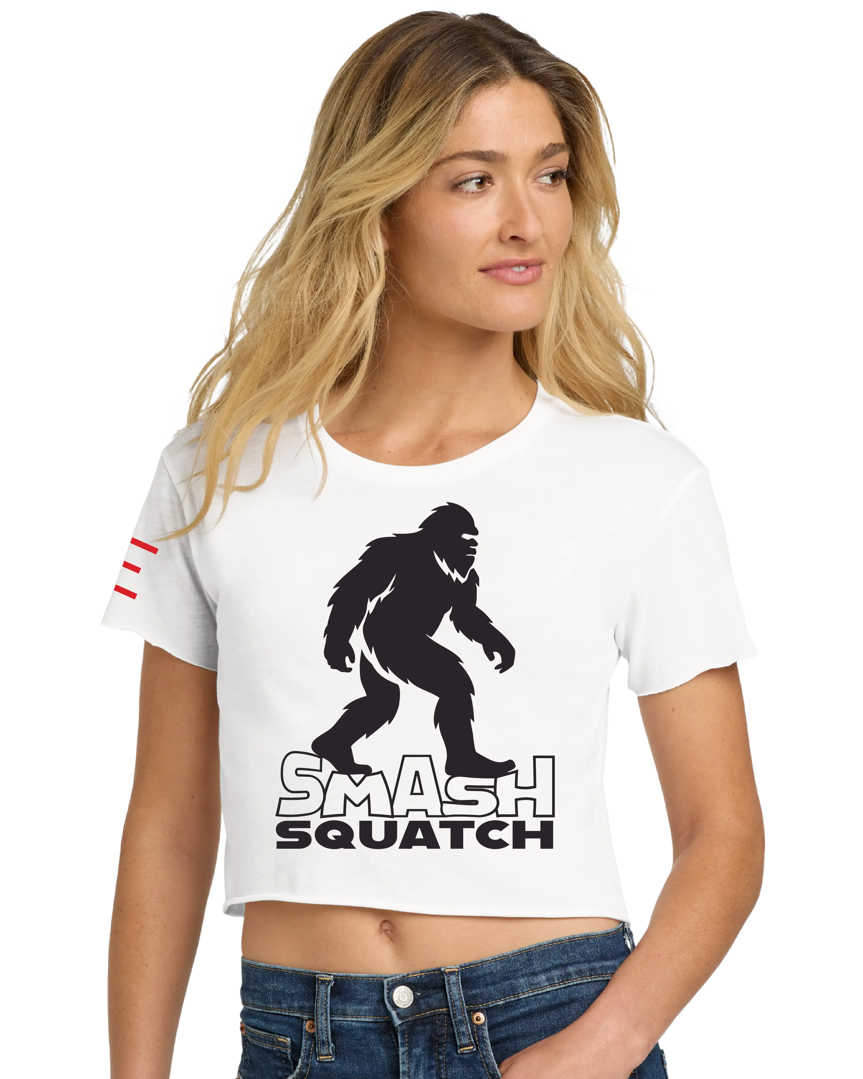 Smash Squatch Jiu-Jitsu Crop Top – Funny Bigfoot BJJ Shirt 