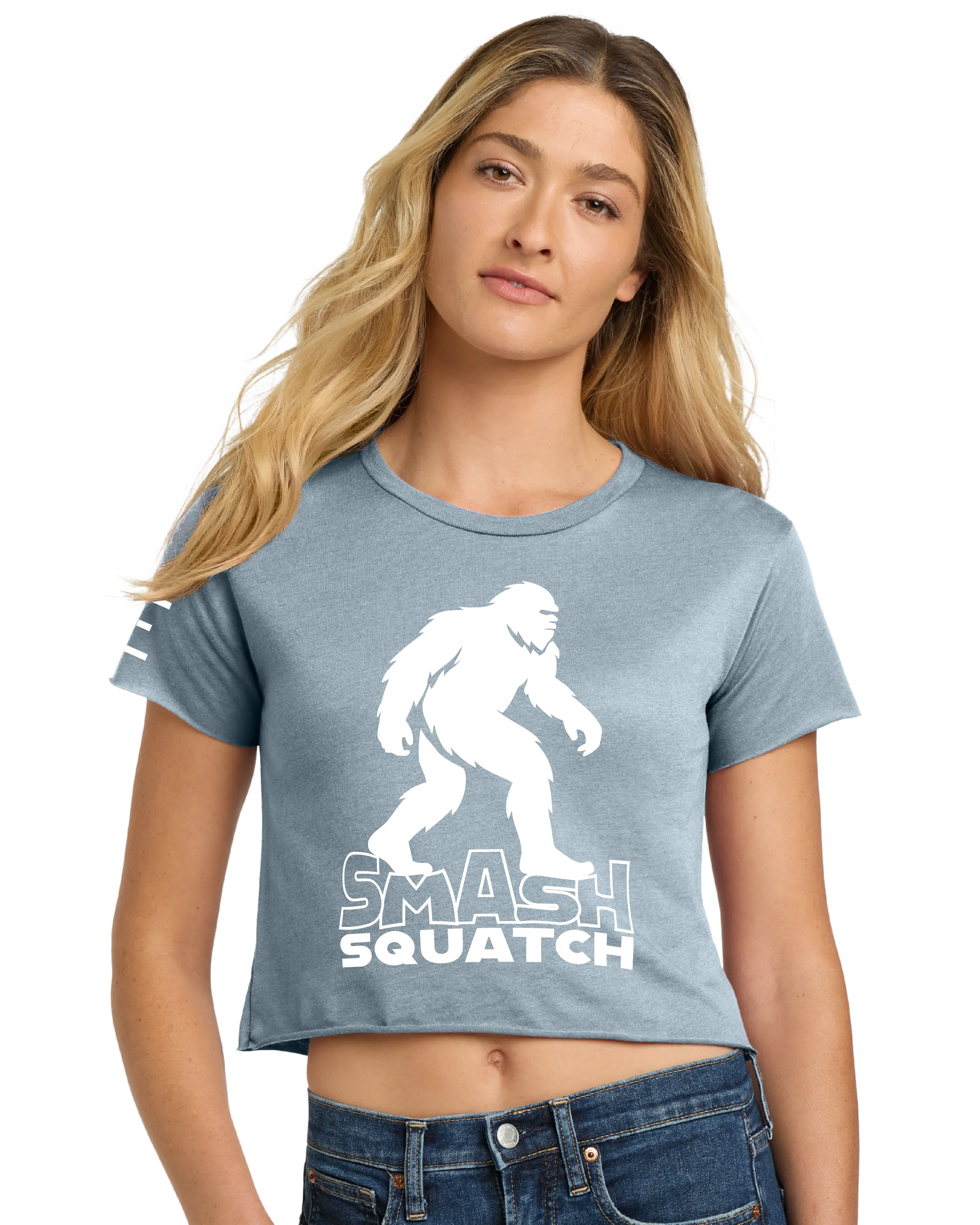 Smash Squatch Jiu-Jitsu Crop Top – Funny Bigfoot BJJ Shirt 