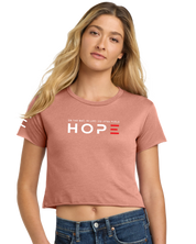 Hope - On the Mat, In Life - Jiu-Jitsu Women's Crop Top - 3Three Apparel LLC.