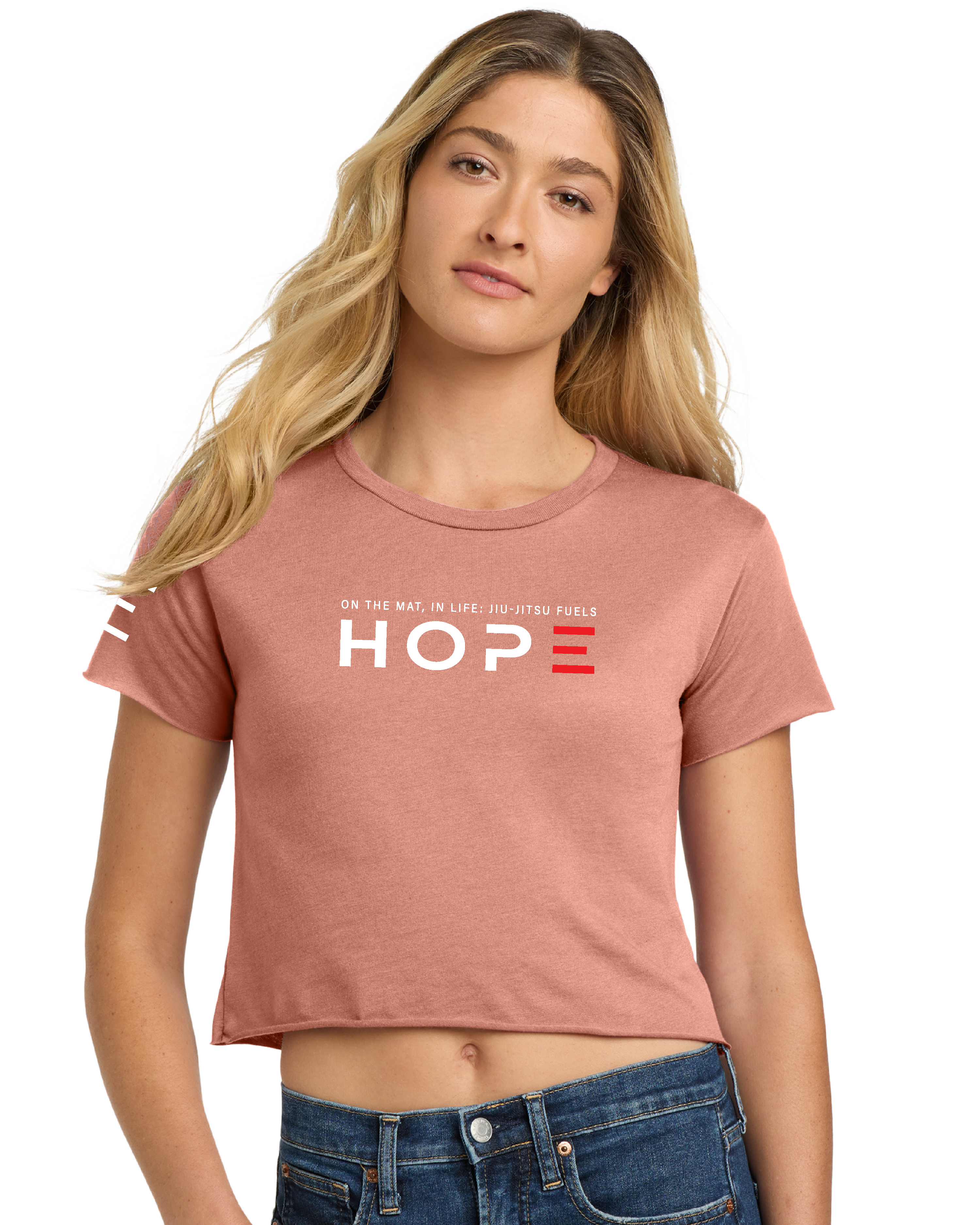 Hope - On the Mat, In Life - Jiu-Jitsu Women's Crop Top - 3Three Apparel LLC.
