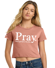 Pray Jiu-Jitsu Crop Top – Funny BJJ Shirt for Women Who Roll 