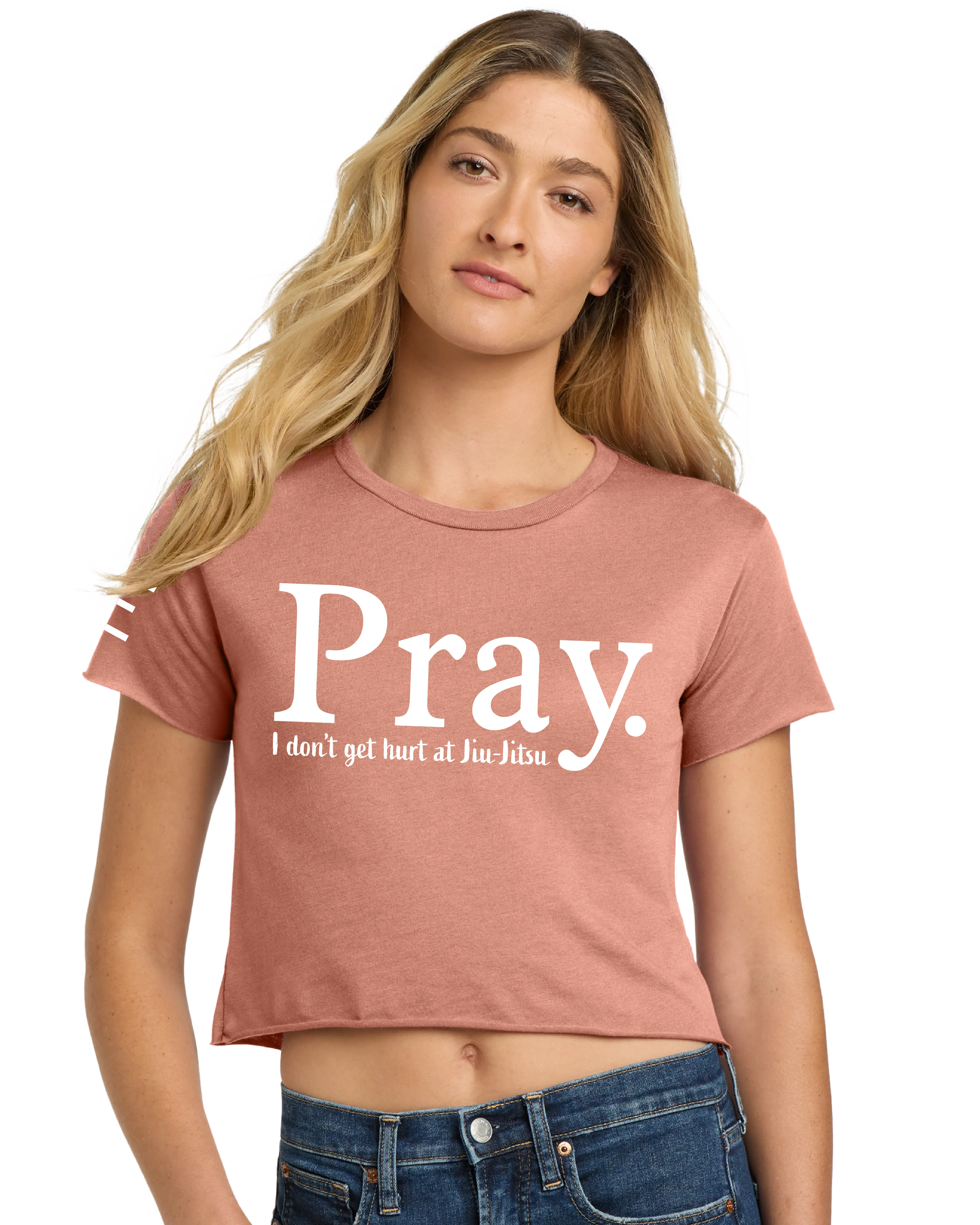 Pray Jiu-Jitsu Crop Top – Funny BJJ Shirt for Women Who Roll 