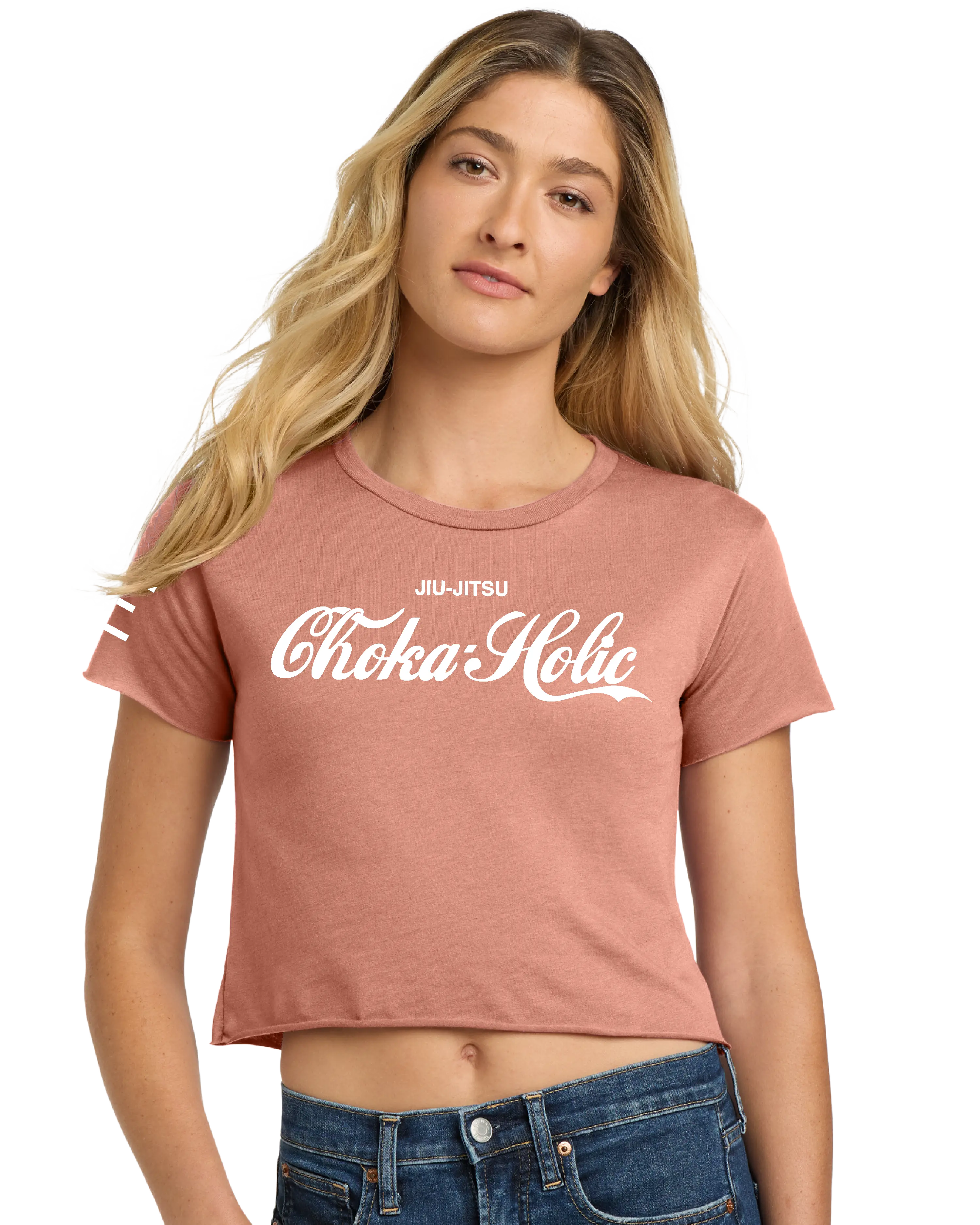 "Choka-Holic" Jiu-Jitsu Crop Top – Funny Women's BJJ Shirt - 3Three Apparel LLC.