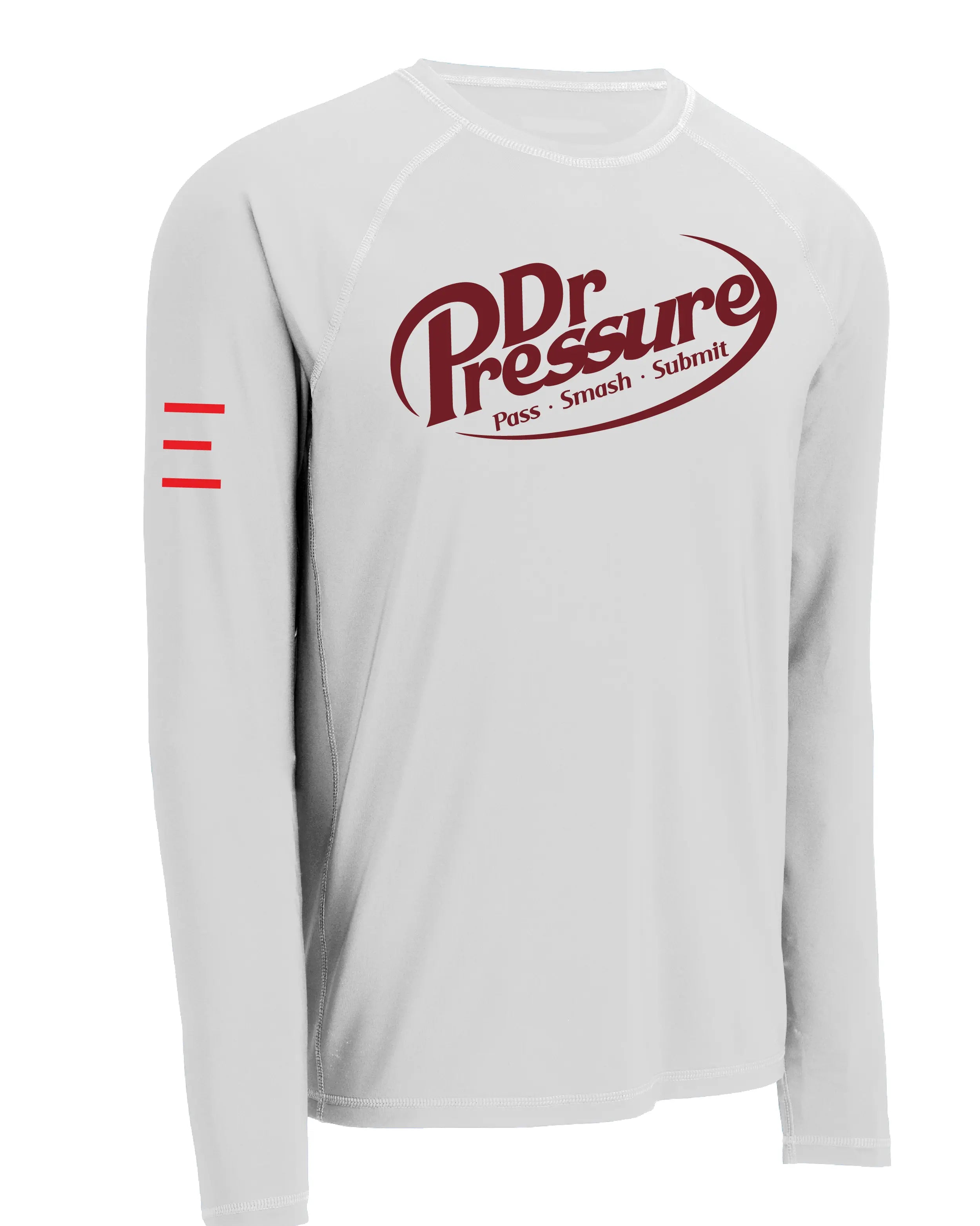 JIU-JITSU - Dr. Pressure - Pass, Smash, Submit - Short Sleeve & Long Sleeve - Black Rashguard 