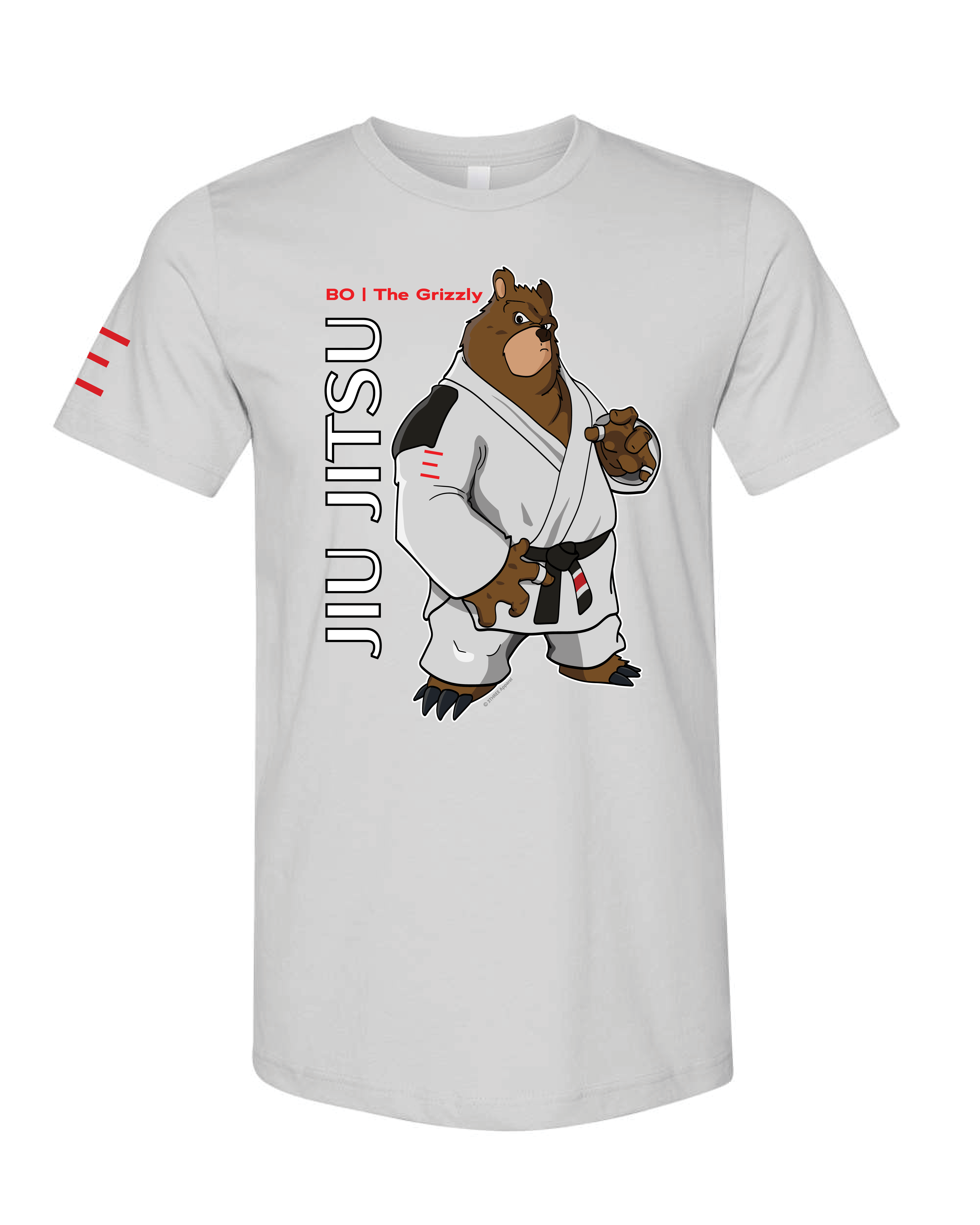 Bo the Tenacious Grizzly – Adult BJJ Premium T-shirt