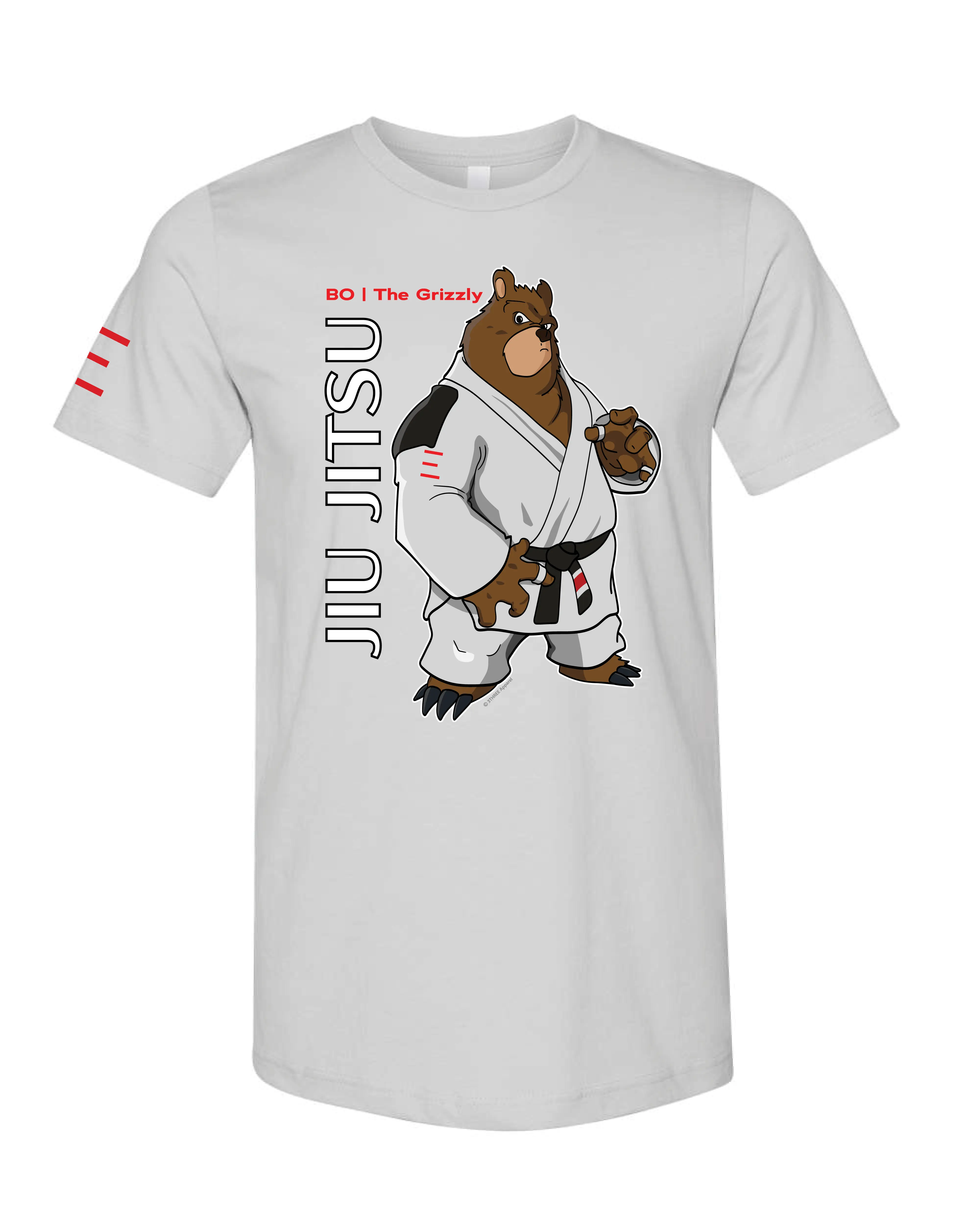 Bo the Tenacious Grizzly – Adult BJJ Premium T-shirt 