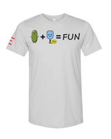 Pickle + Paddle = Fun Pickleball T-Shirt - Cute and Playful Design