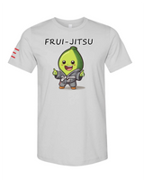 Frui-Jitsu Avocado Wearing a Gi Cartoon Shirt - Funny Cute Avocado