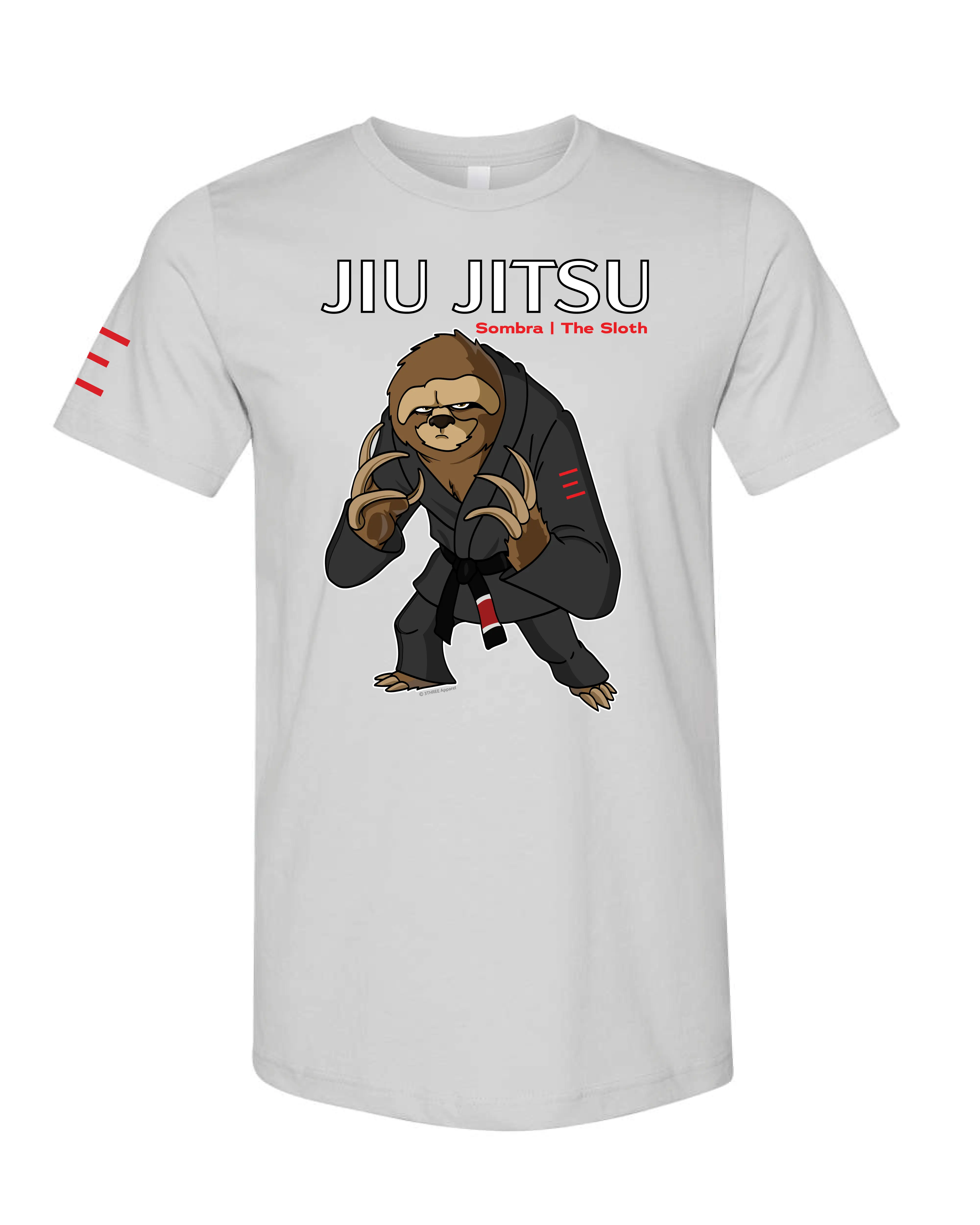 Sombra the Methodical Sloth – Adult BJJ Premium T-shirt 