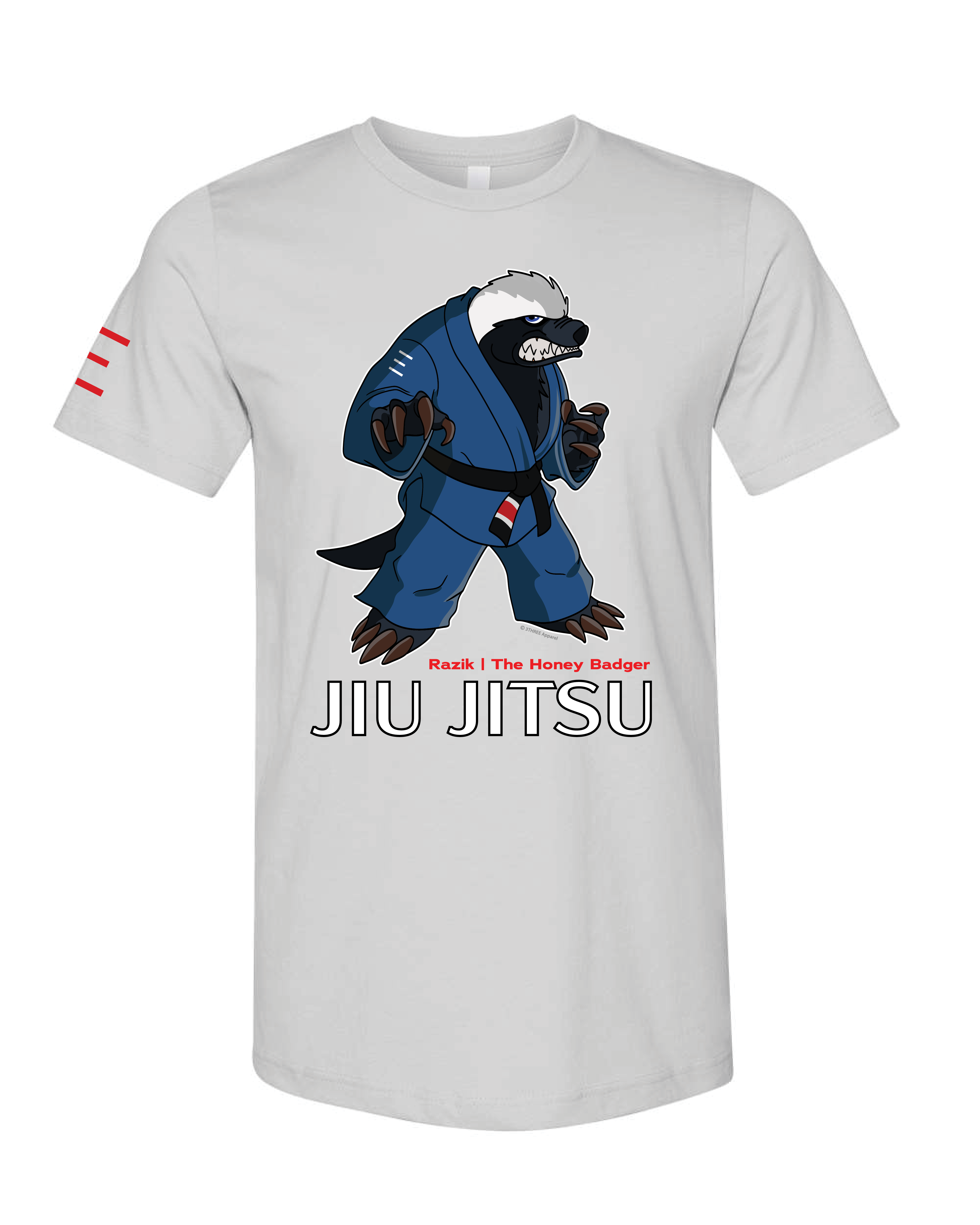 Razik the Fearless Honey Badger – Adult BJJ Premium T-shirt